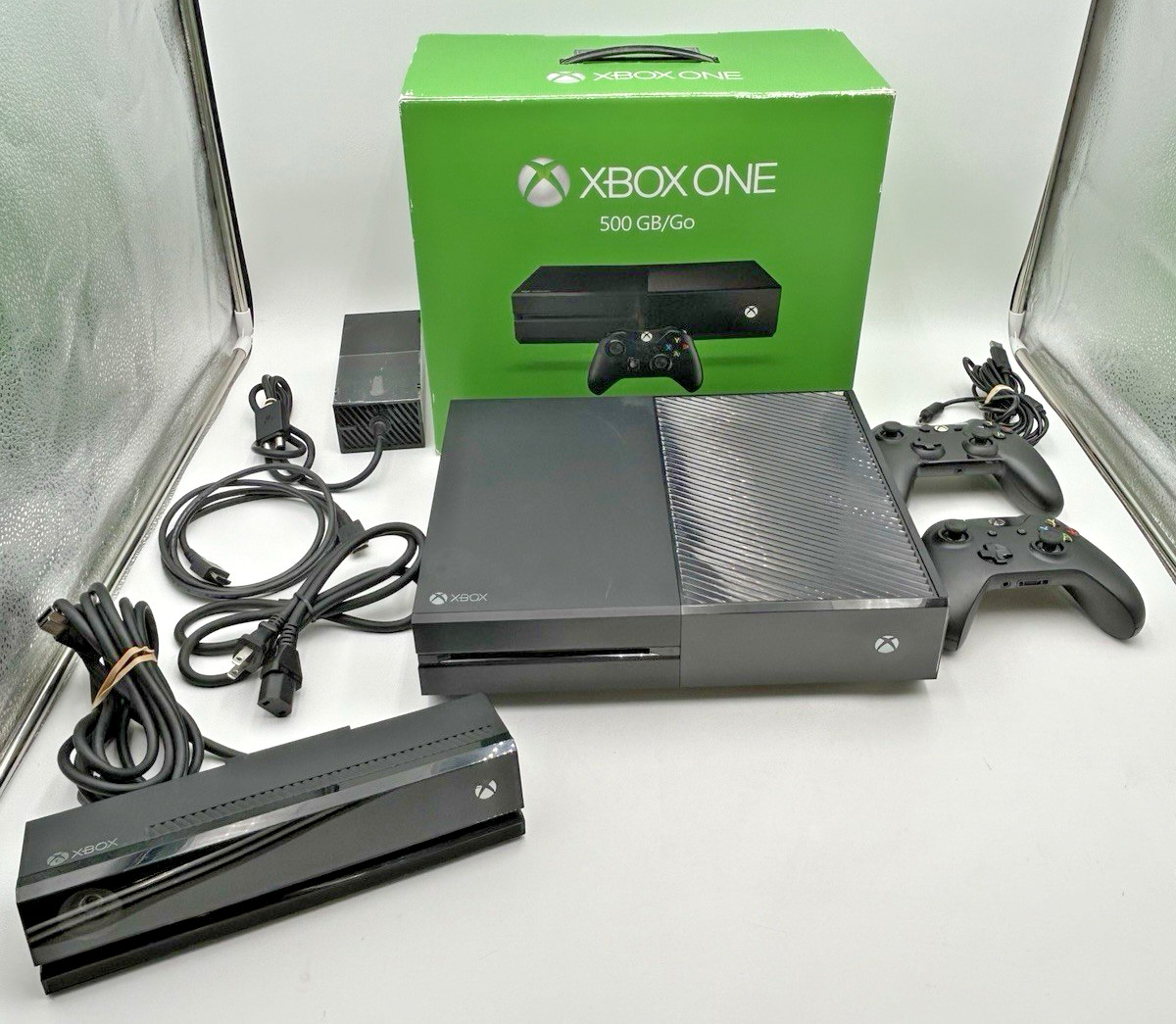 Microsoft Xbox One 1540 Console 500GB HDMI W Power Adapter Controller & Kinect