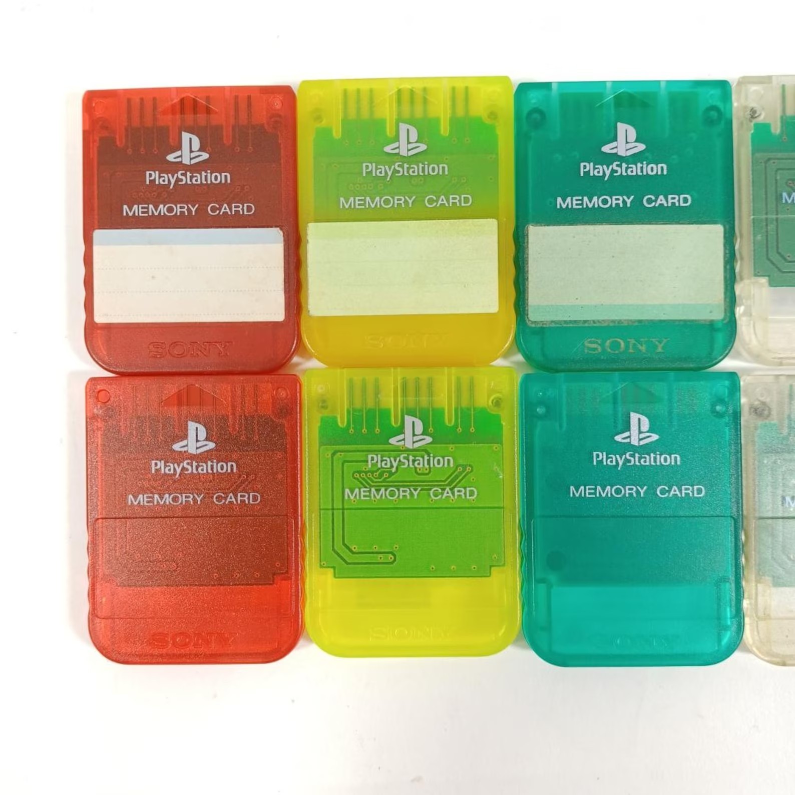 Sony PS1 Memory Card Lot of 10 Genuine PlayStation 1 15 Blocks TESTED & WORKING