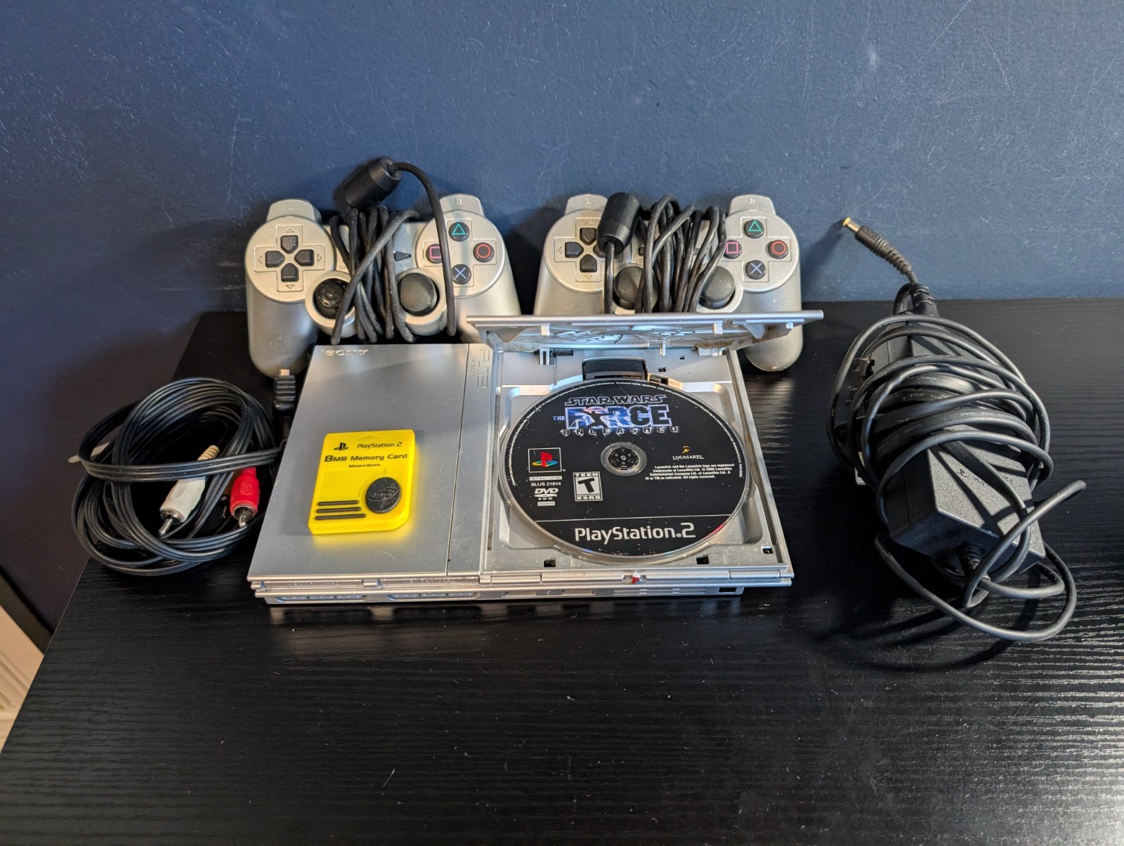 Working Tested Sony SCPH-77001 Playstation 2 slim Game Console – Silver