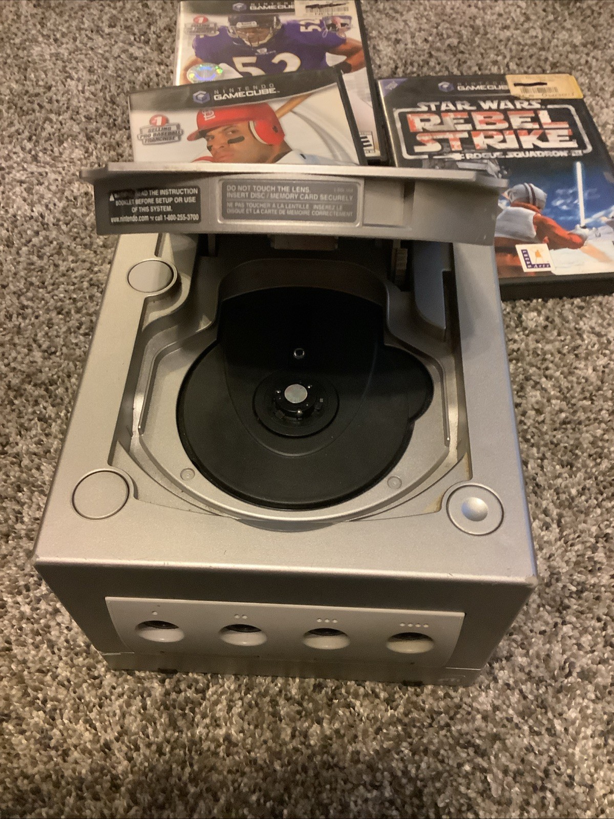 Nintendo GameCube Console Bundle Metroid Echos Madden Star Wars Works Tested