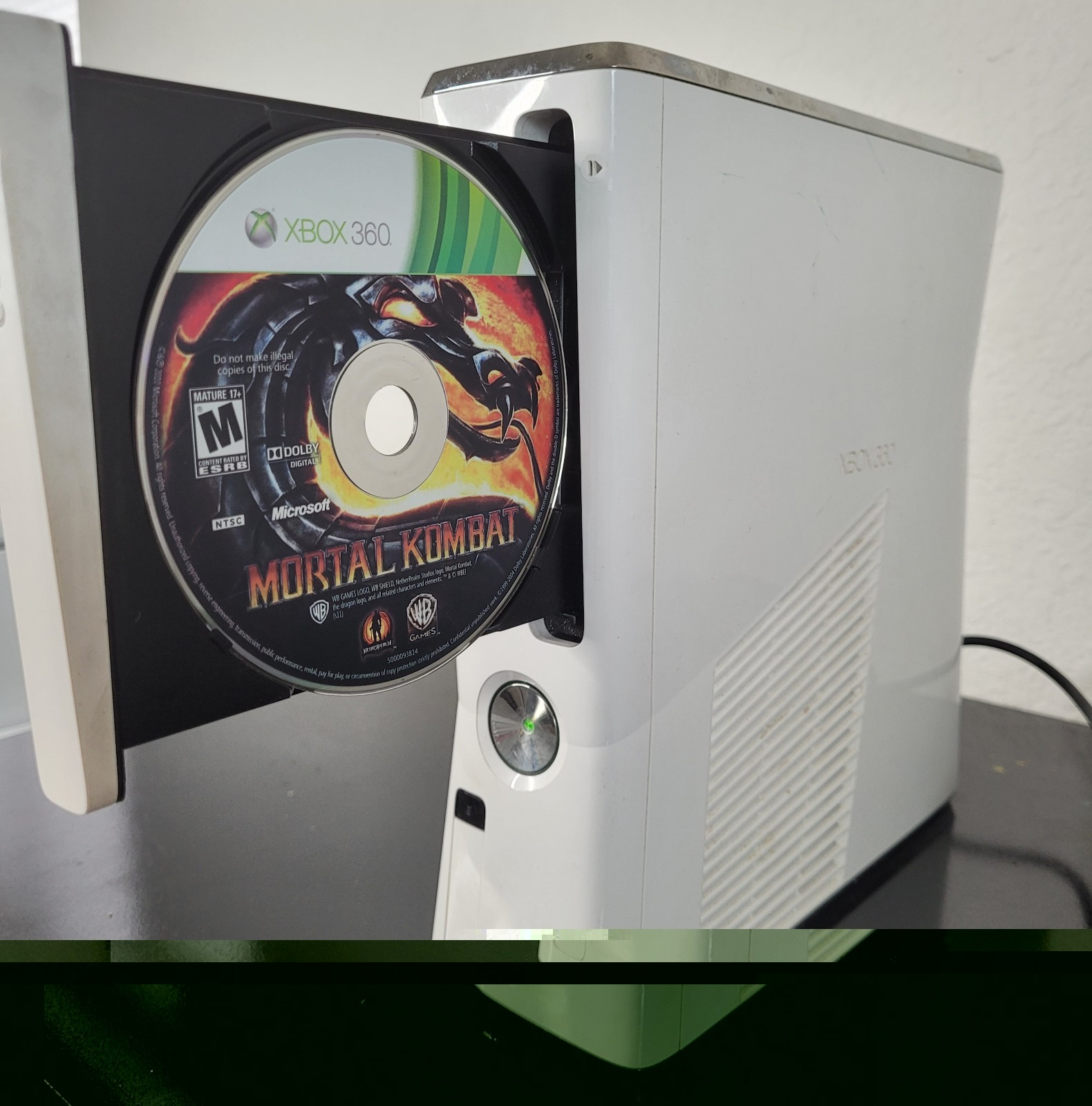 Xbox 360 S White Model 1439 Console 19 Game Bundle Kinect Nyko Tested Working