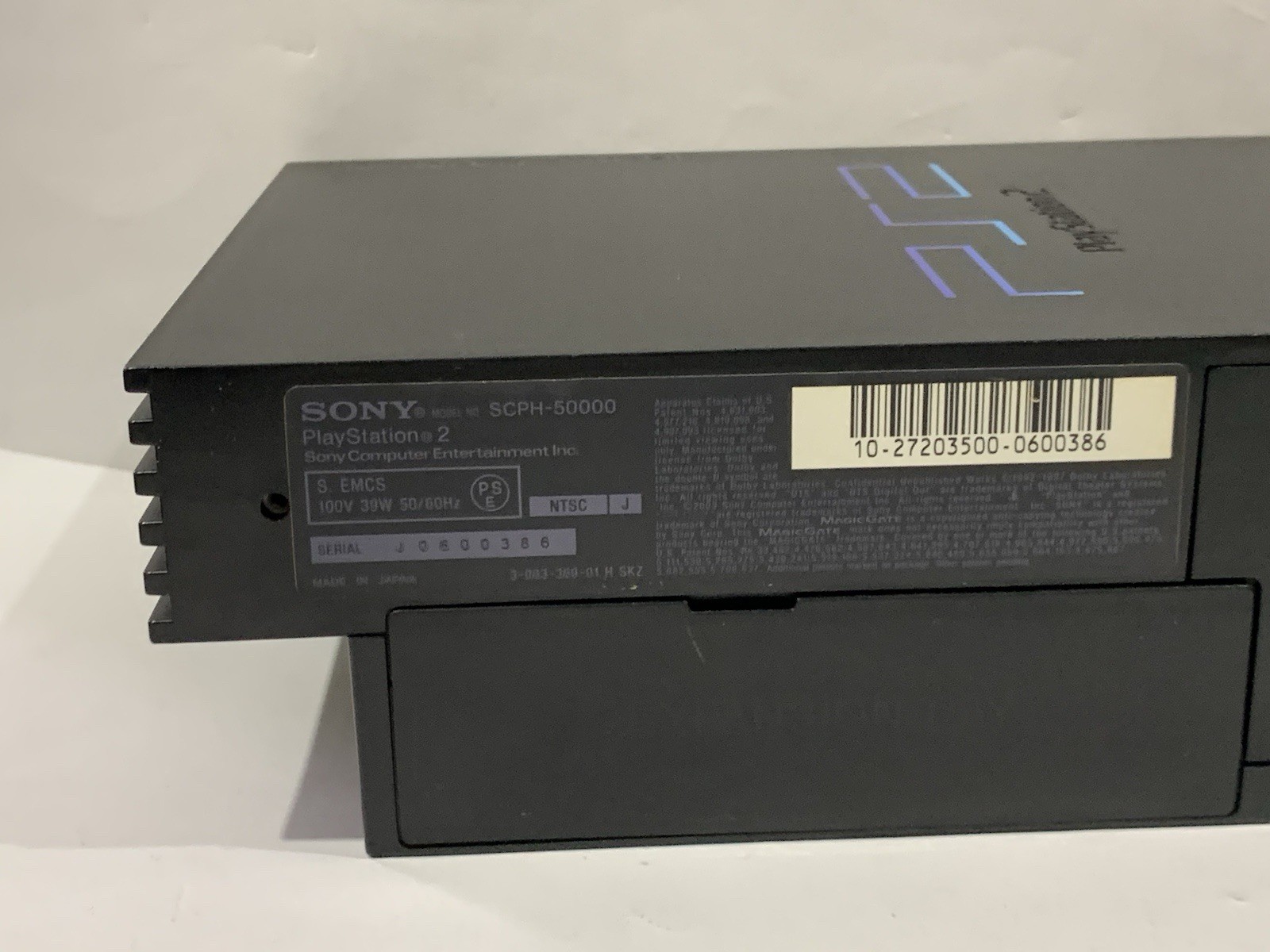 PS2 Midnight Black Limited PlayStation 2 SCPH-50000 FAT CONSOLE Working READ