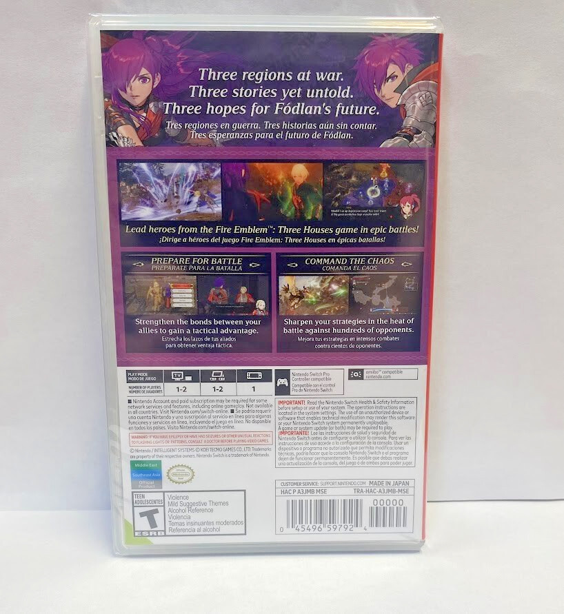 Fire Emblem Warriors: Three Hopes (English) Switch Brand New Game Special (2022)