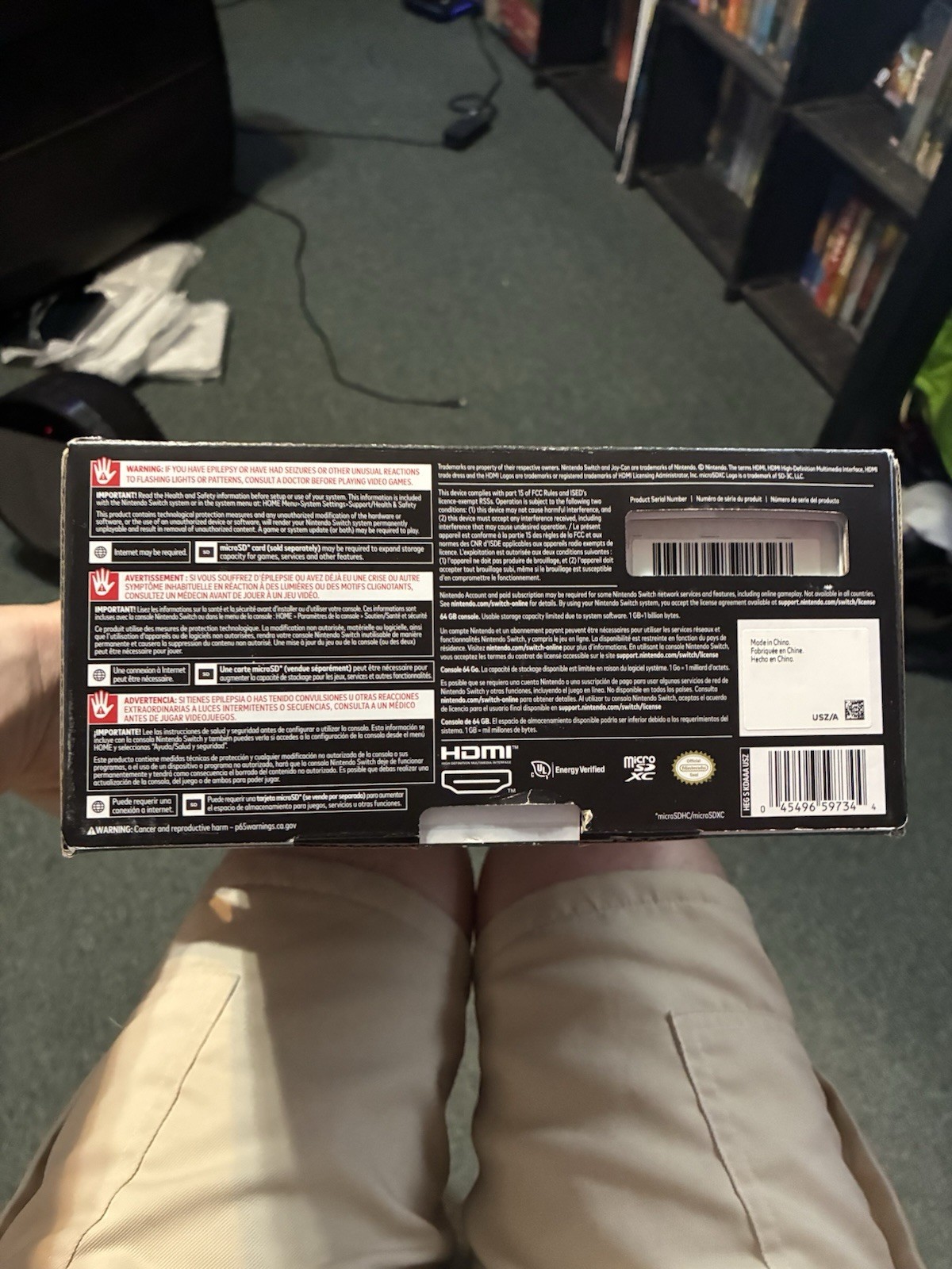 Nintendo Switch Console Zelda Edition Box – EMPTY PACKAGING ONLY