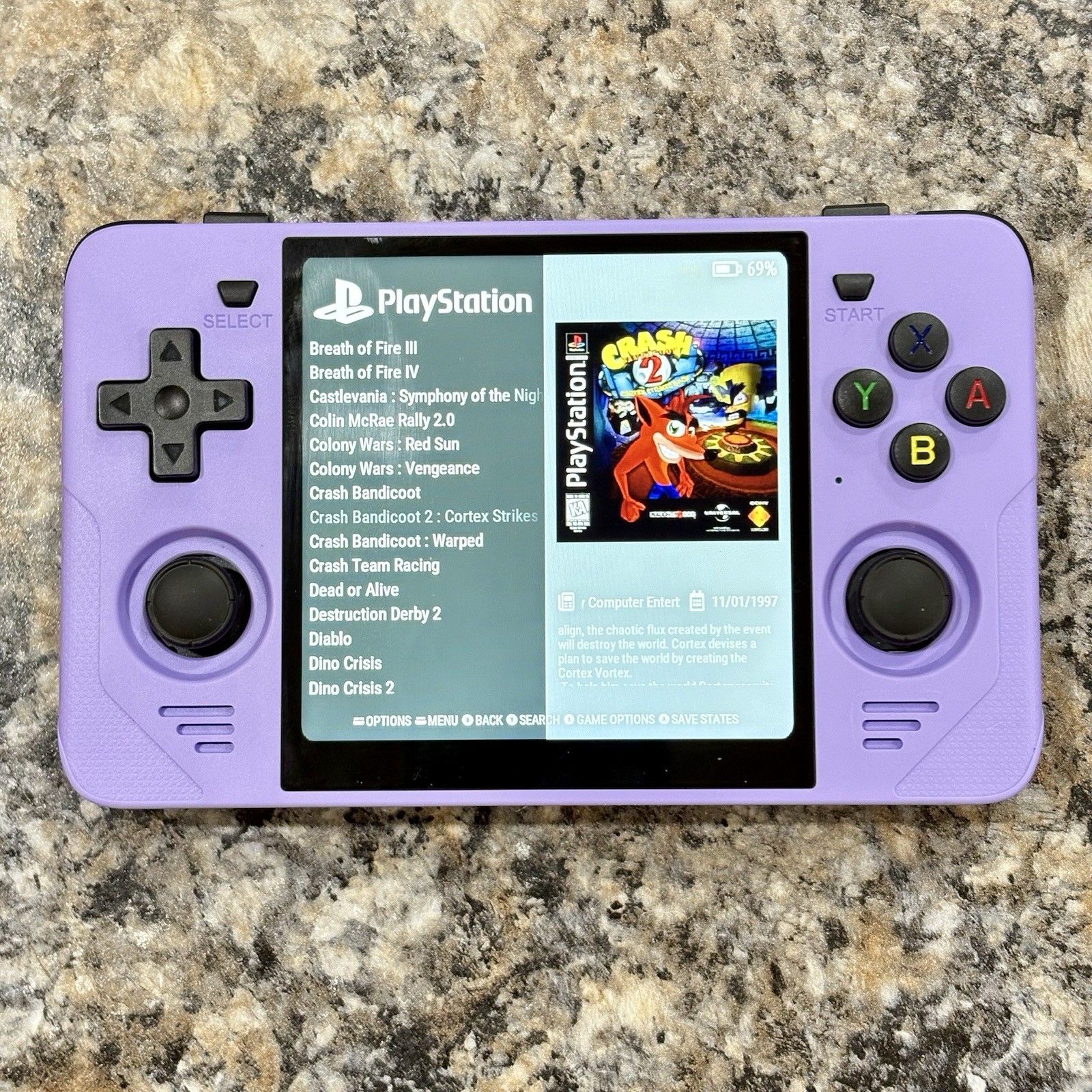 New PowKiddy RGB30 Gaming Handheld New 64GB Card Custom Loaded Ready To Play
