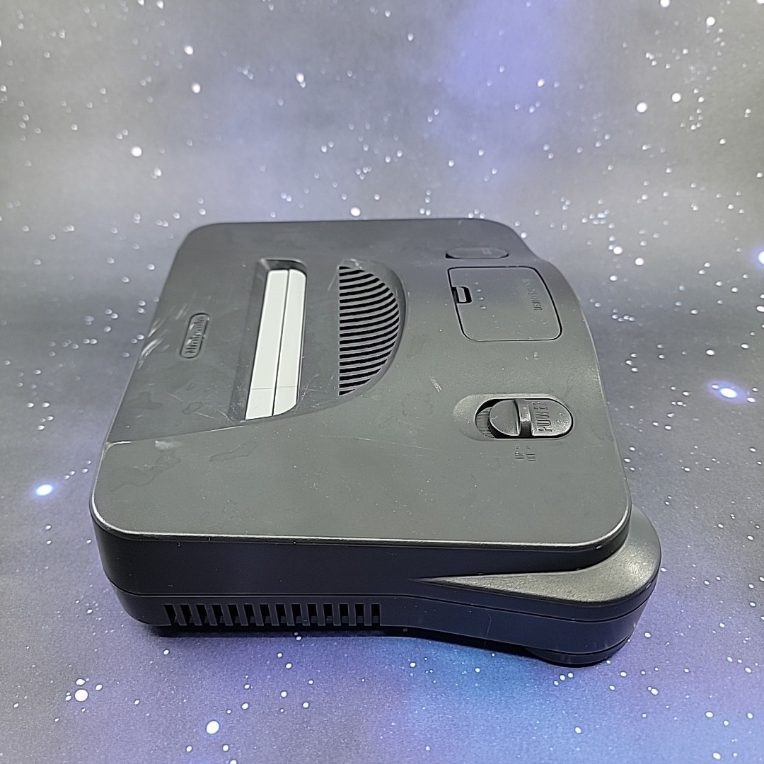 Nintendo 64 NUS-001 (USA) Black Console Only W/ Jumper Pak Tested Working