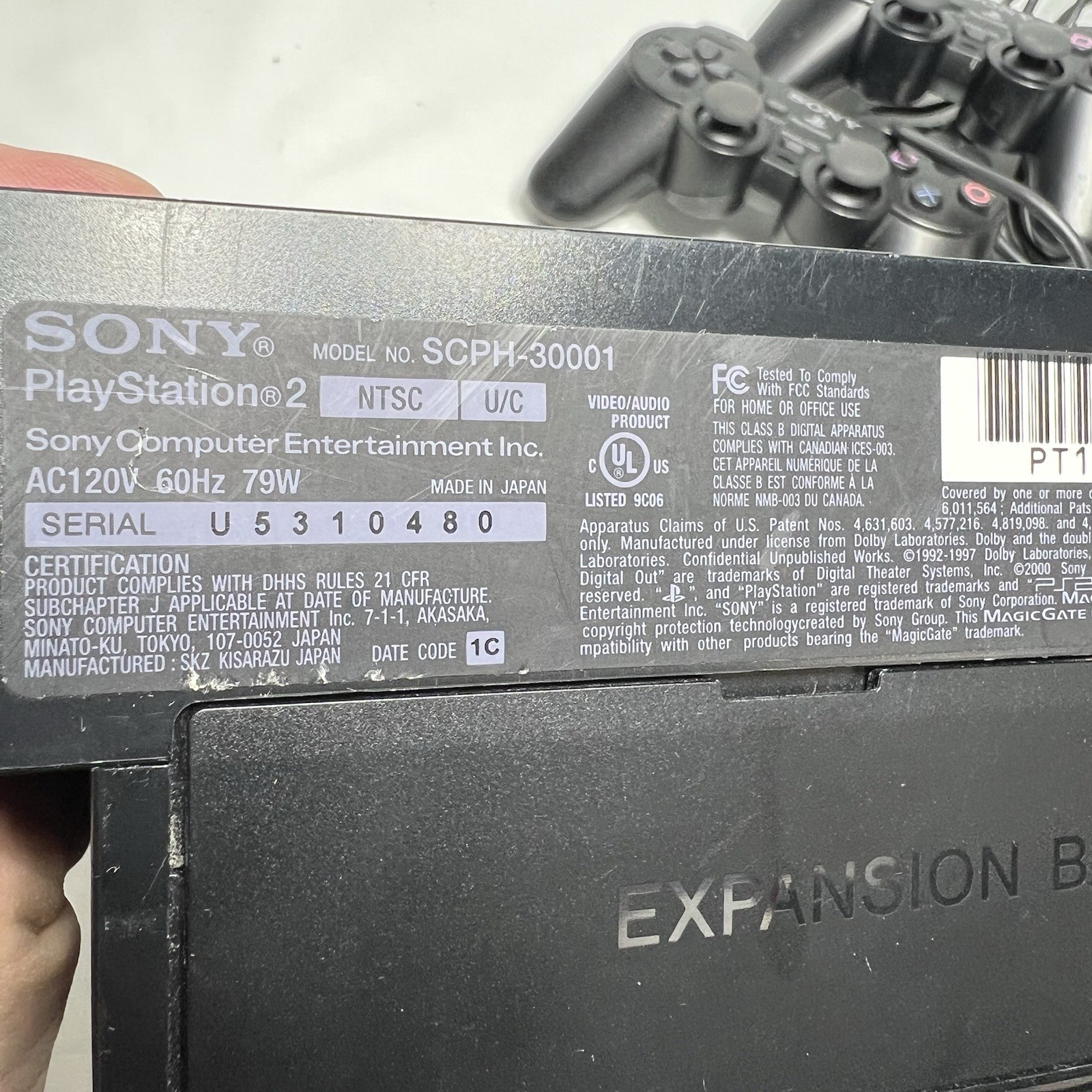 Sony PlayStation 2 Bundle SCPH-30000 NTSC-J Japan Import Tested Working + Game