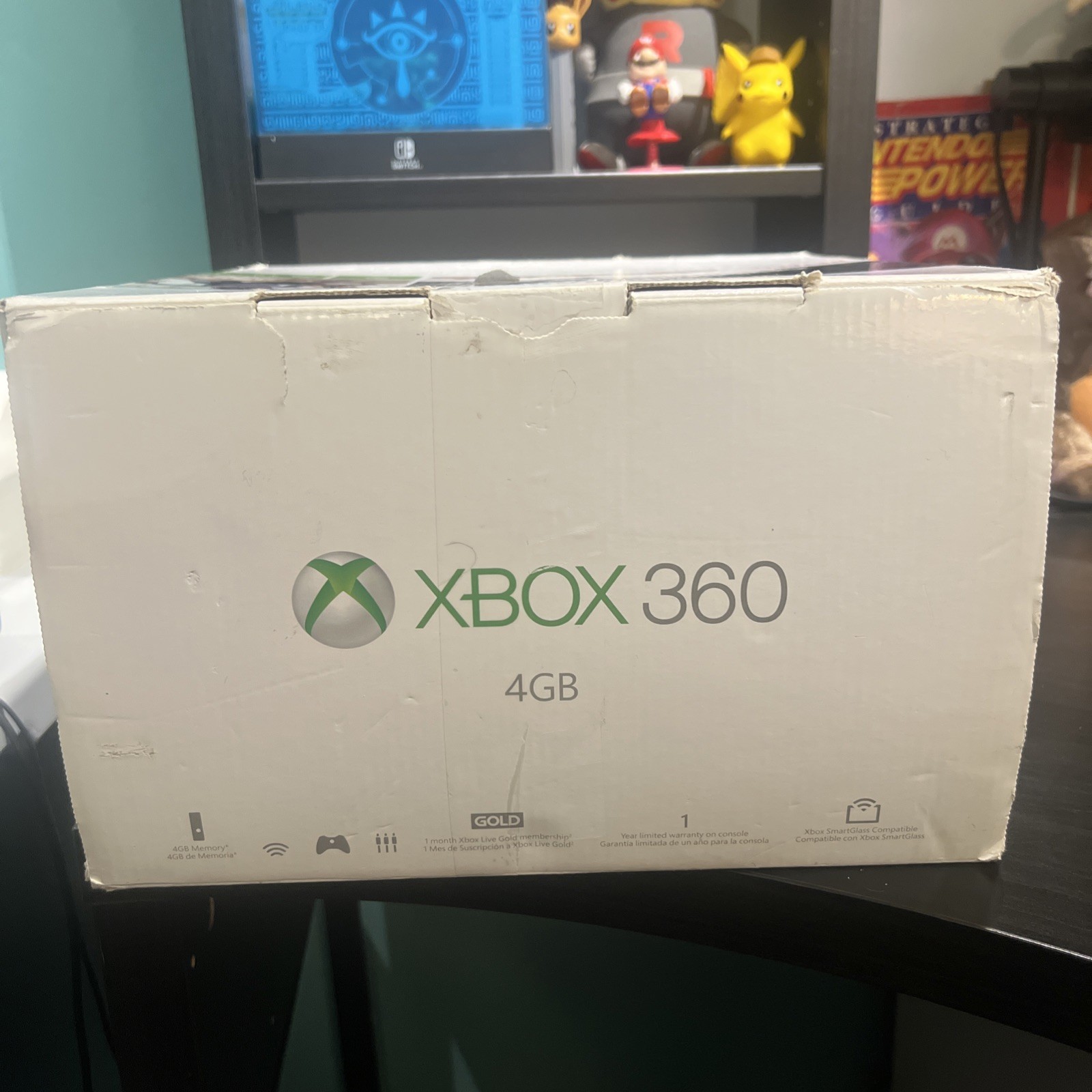 Microsoft Xbox 360 E 4GB Video Games Console – Black – Original Box & Kinect
