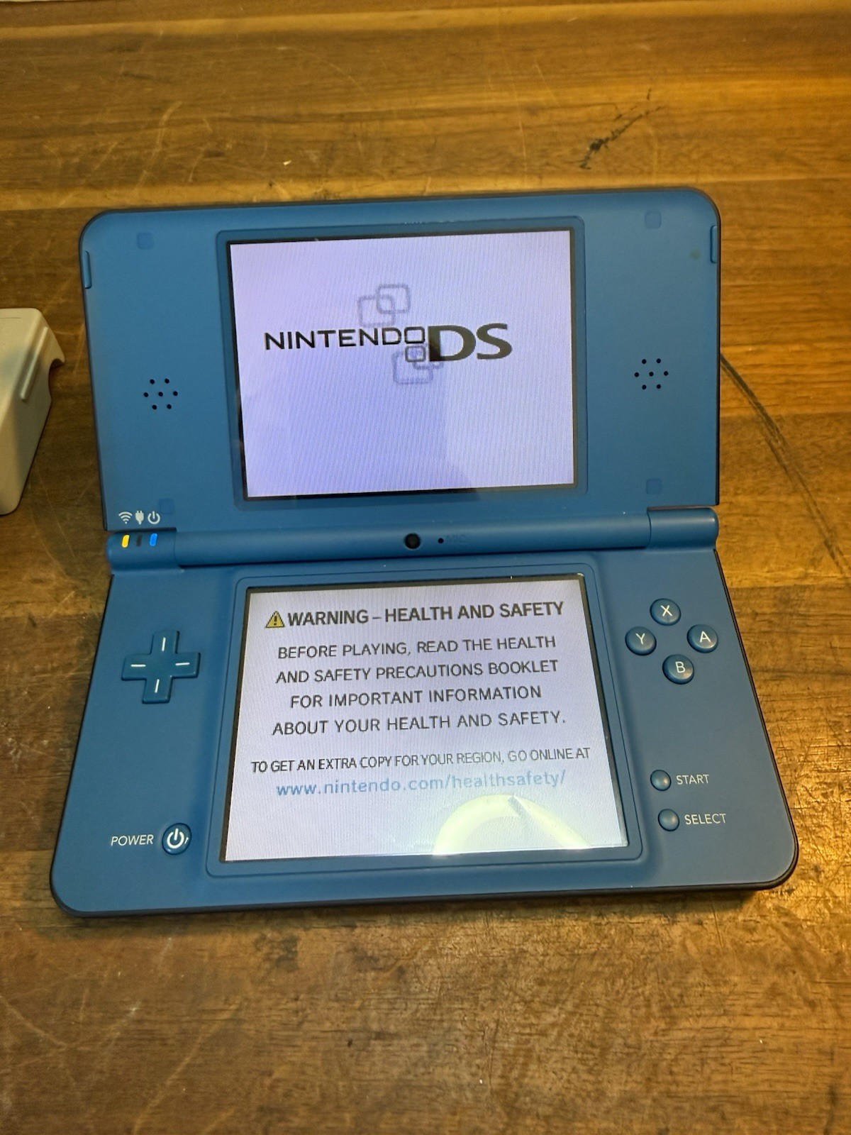 Nintendo DSI XL Midnight Blue Console W/Charger, & Lego Indiana Jones NO STYLUS
