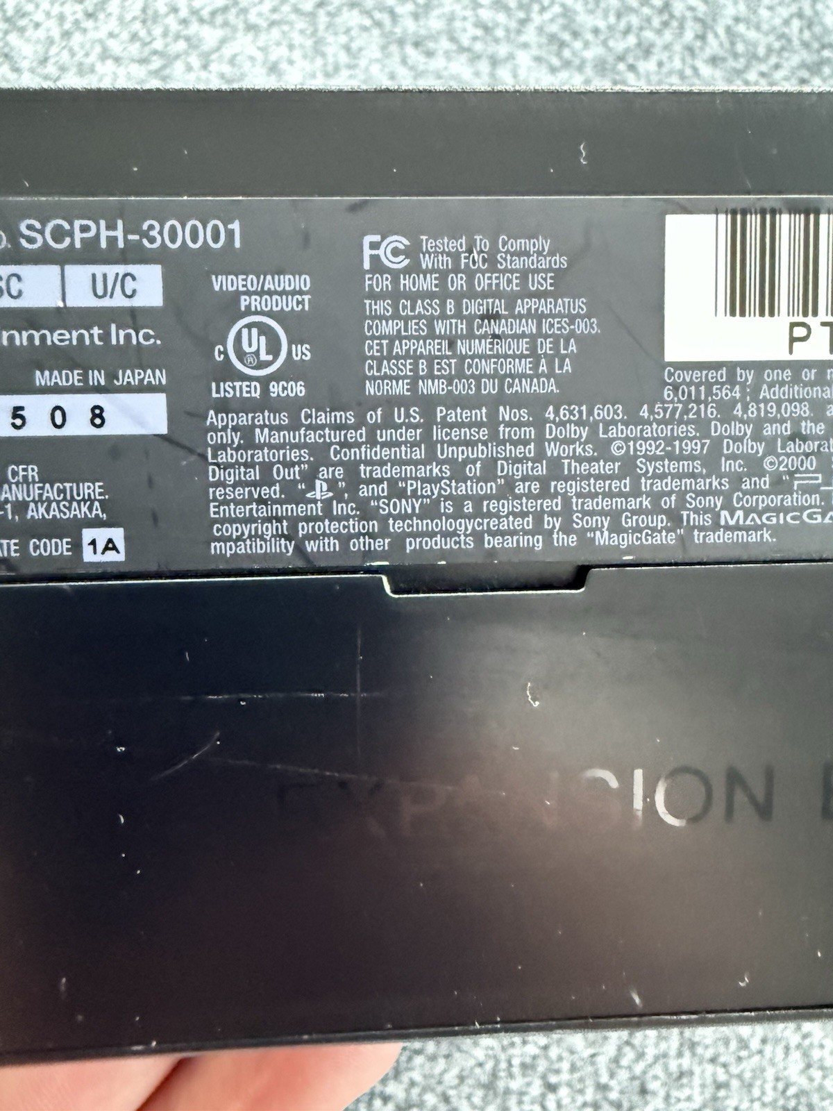 Sony PlayStation 2 PS2 Fat SCPH-30001 Bundle 2 Controllers Multitap EyeToy