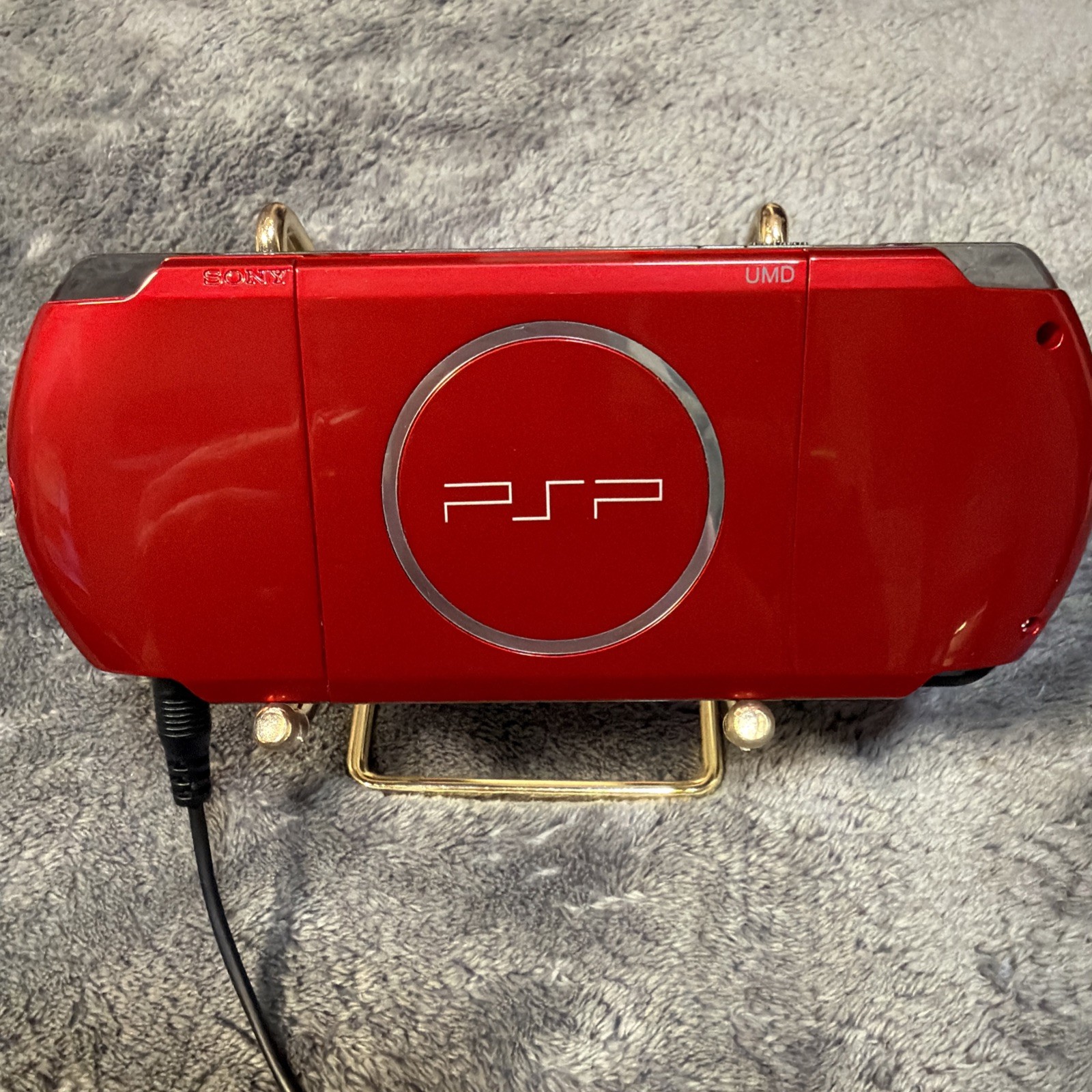 Sony PSP 3000 RED UMD DRIVE NOT WORKING 128 Gb Micro Sd CARD included