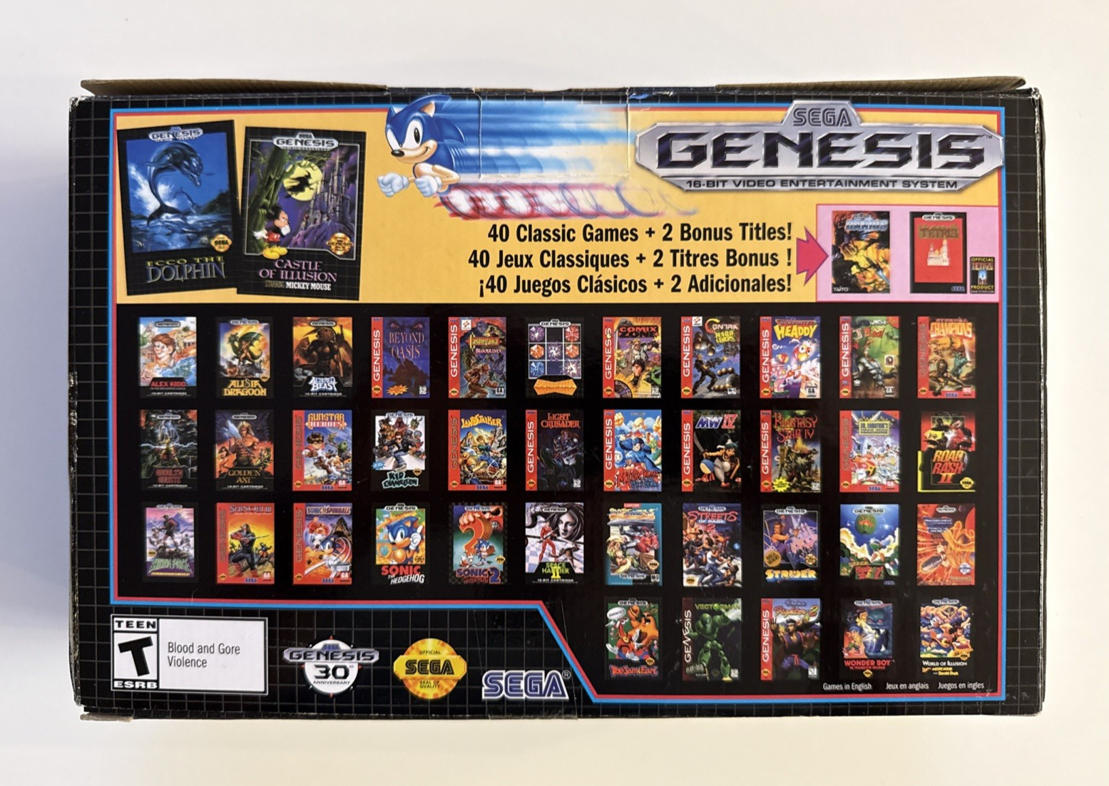 Sega Genesis Mini 30th Anniversary Console 16-Bit Video Entertainment System