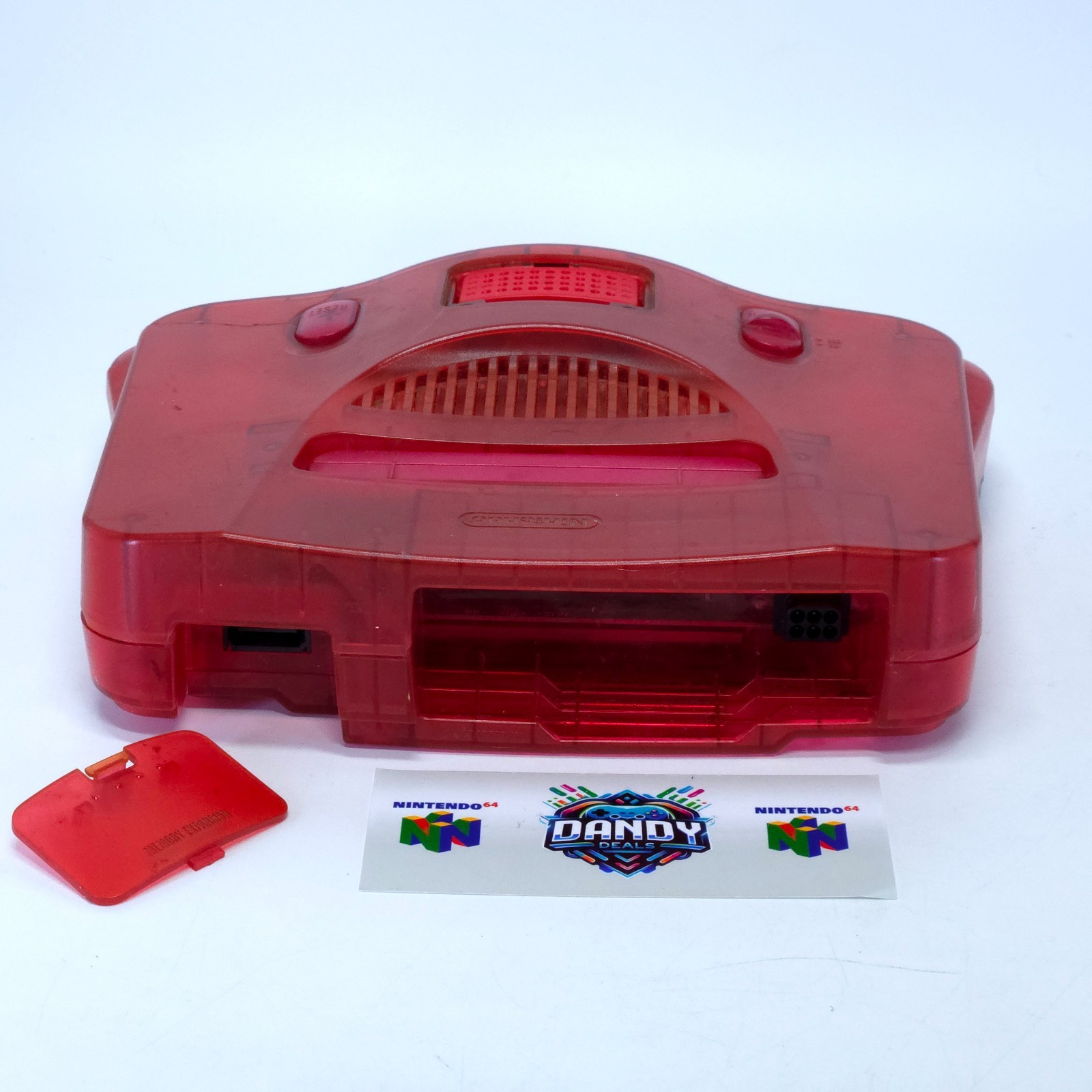 Nintendo 64 N64 Console Watermelon Red W/ Expansion Pak + Controller | Cracked