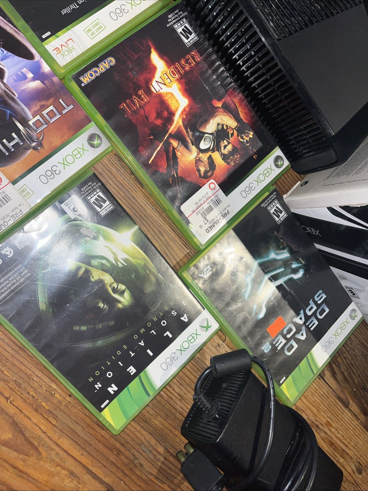 Microsoft Xbox 360 S 250gb Slim & Games – Console Box Cords Kinect Lot Bundle