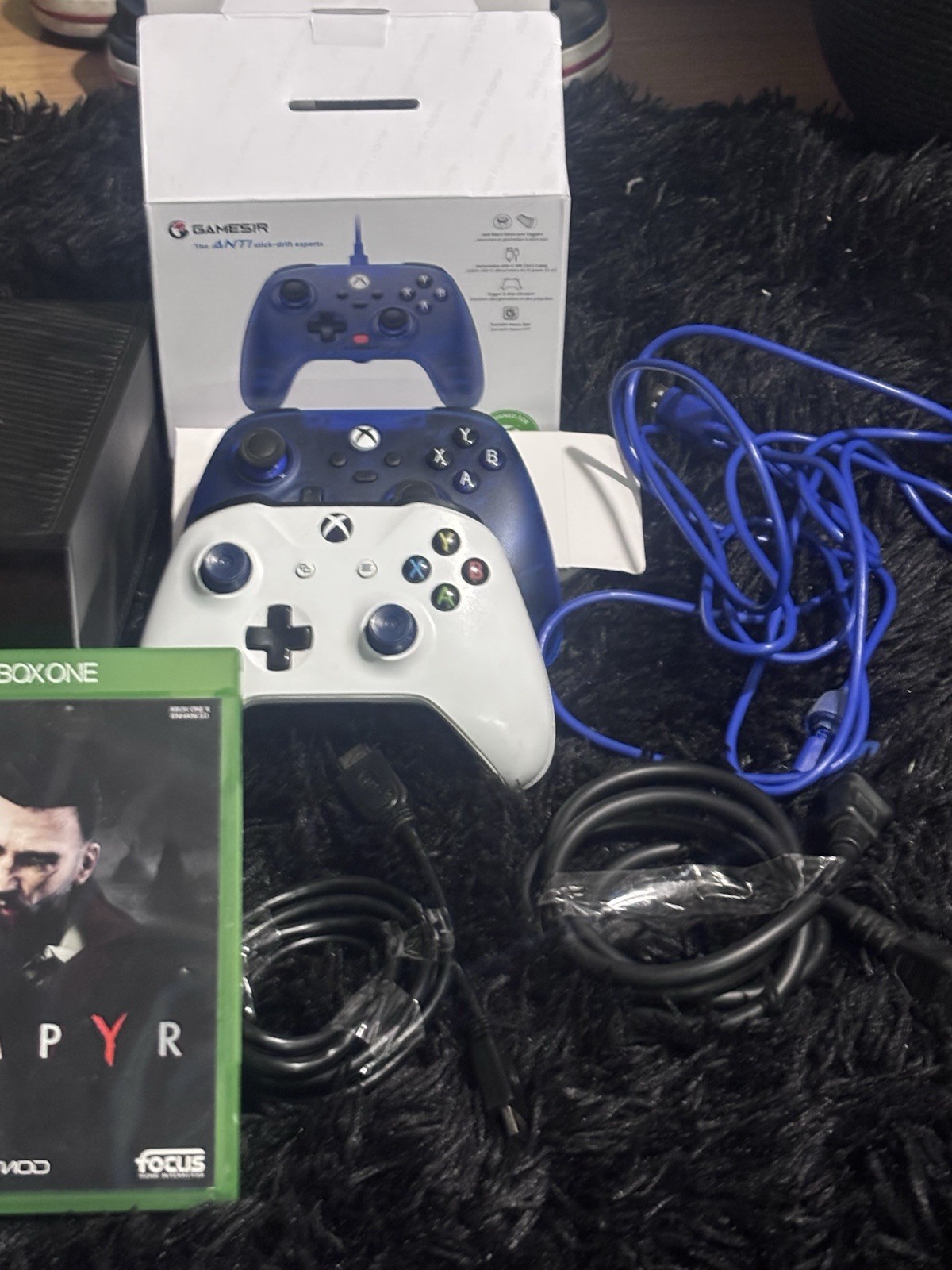 Xbox One Console Bundle – Tested & Working – Gamesir Controller + Games + Cords