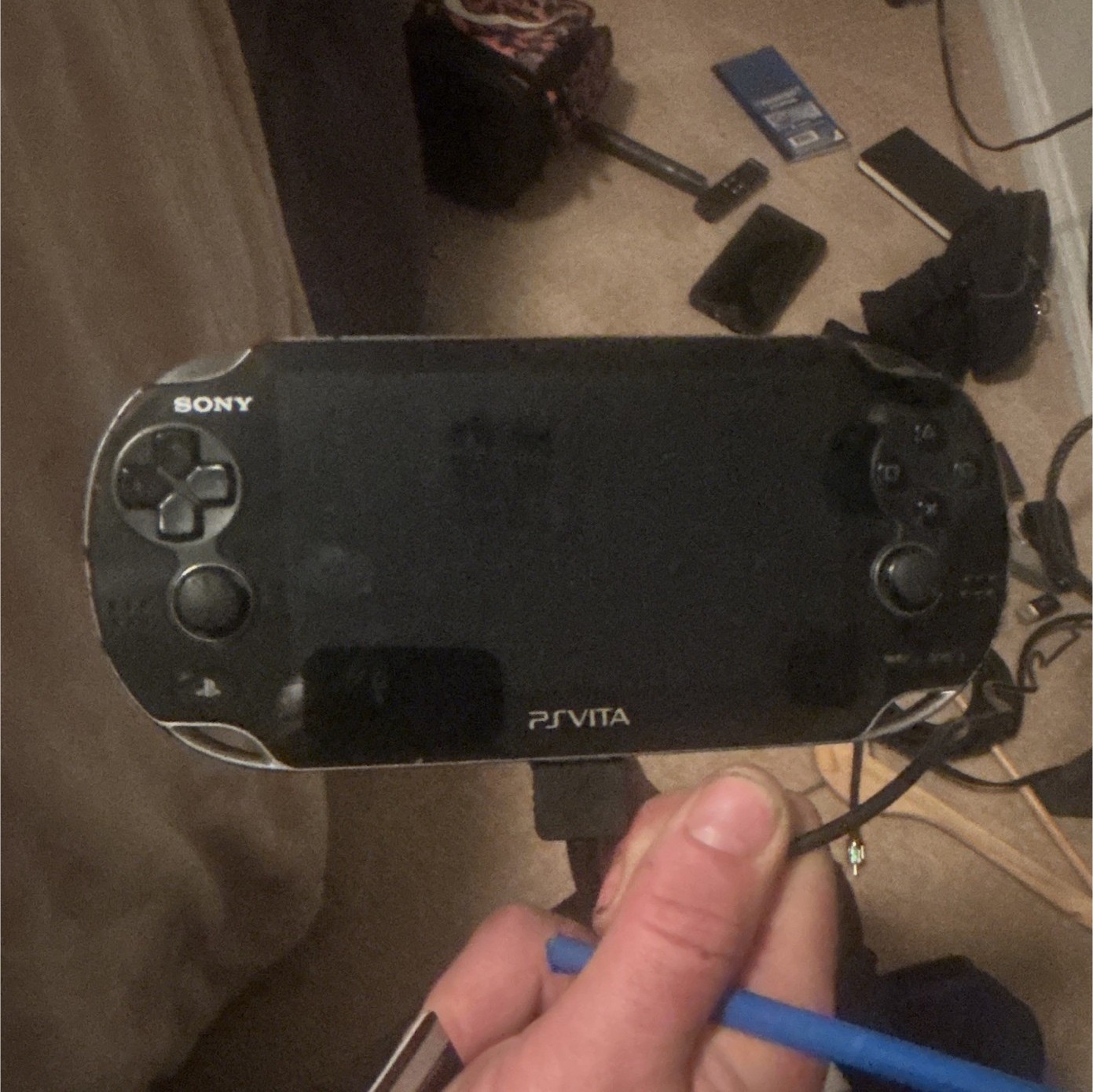 Sony PlayStation Vita PCH-1001 Handheld System Black Wi-Fi Region Free 960p