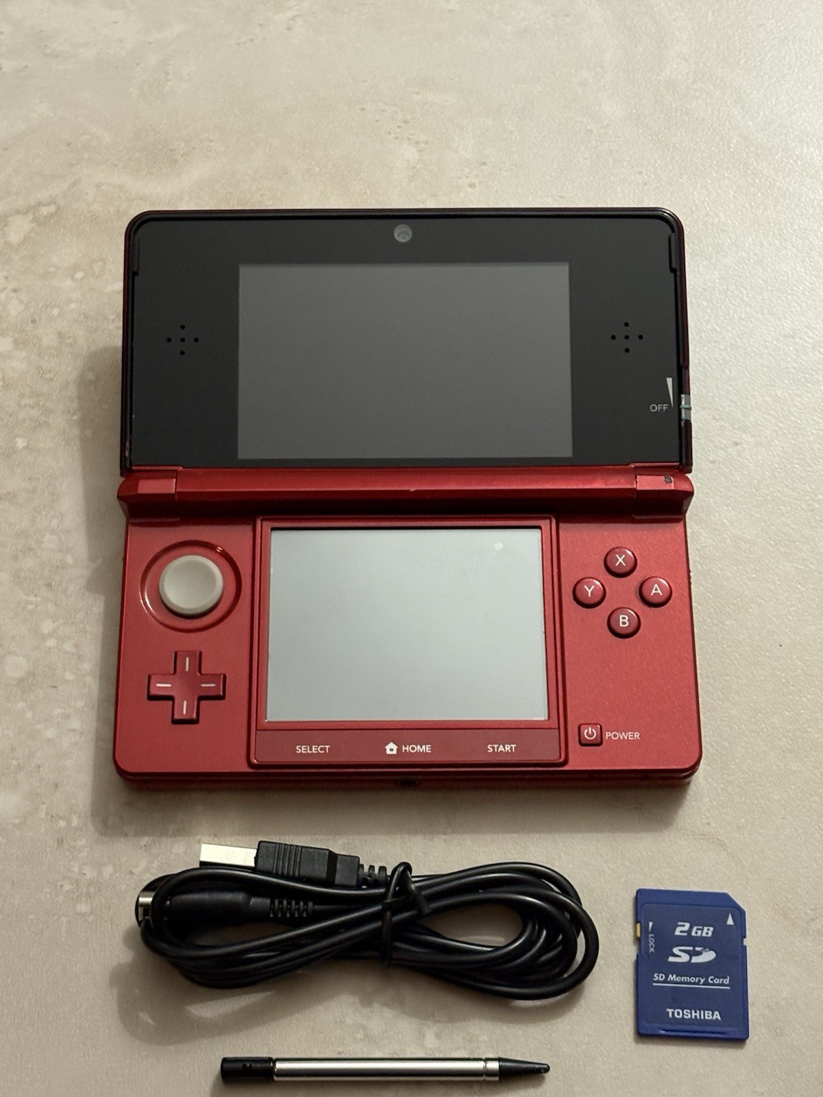 Nintendo 3DS Gundam Char Edition – Region Free Console | 2GB + Charger | US Ship