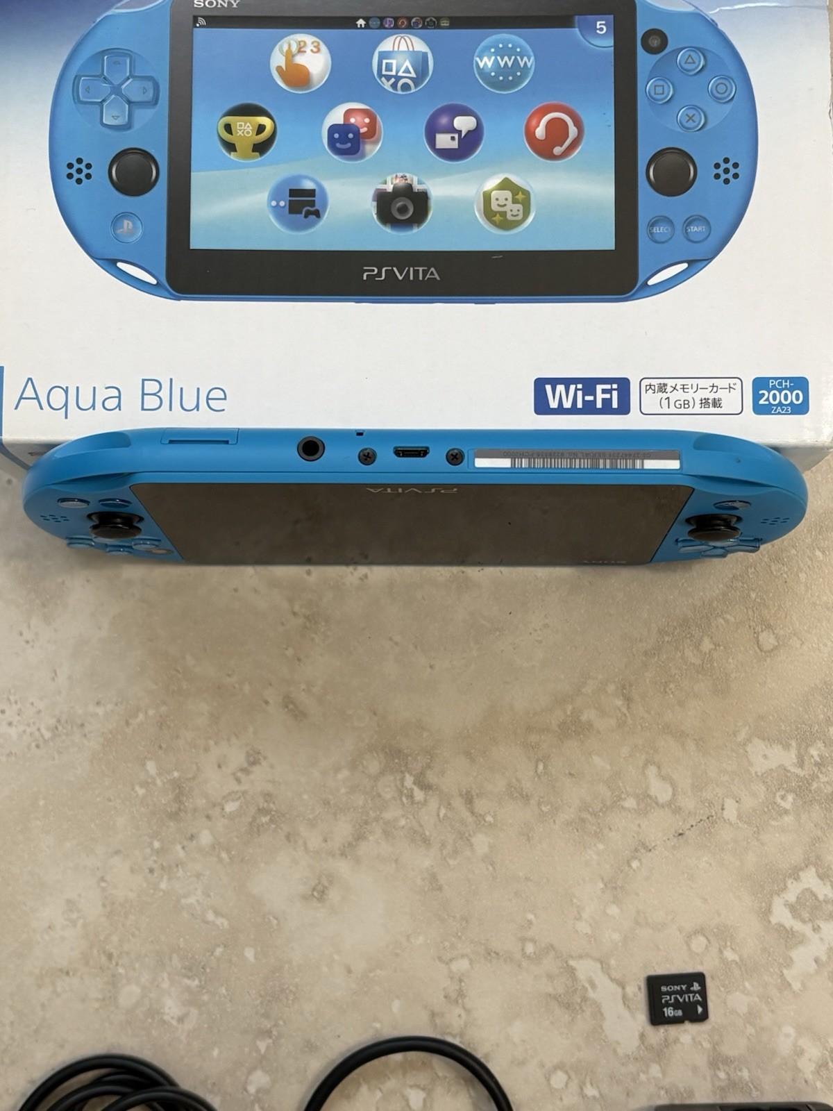 Sony PS Vita PCH-2000 Complete In Box – Aqua Blue 16GB Very Good Condition
