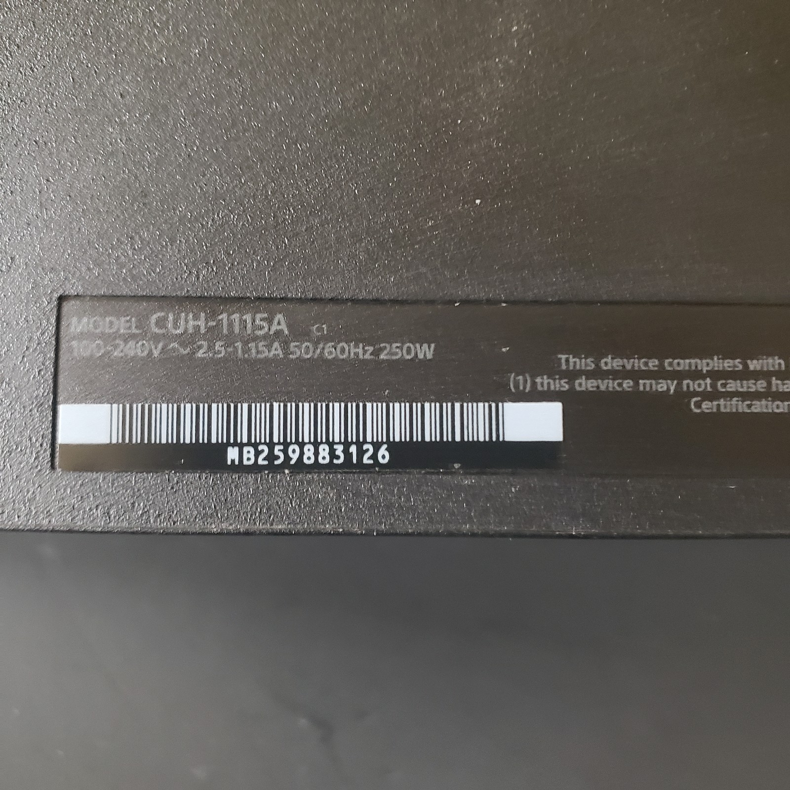Sony PlayStation 4 PS4 500GB Console CUH-1115A Only AS IS DOES NOT STAY POWERED