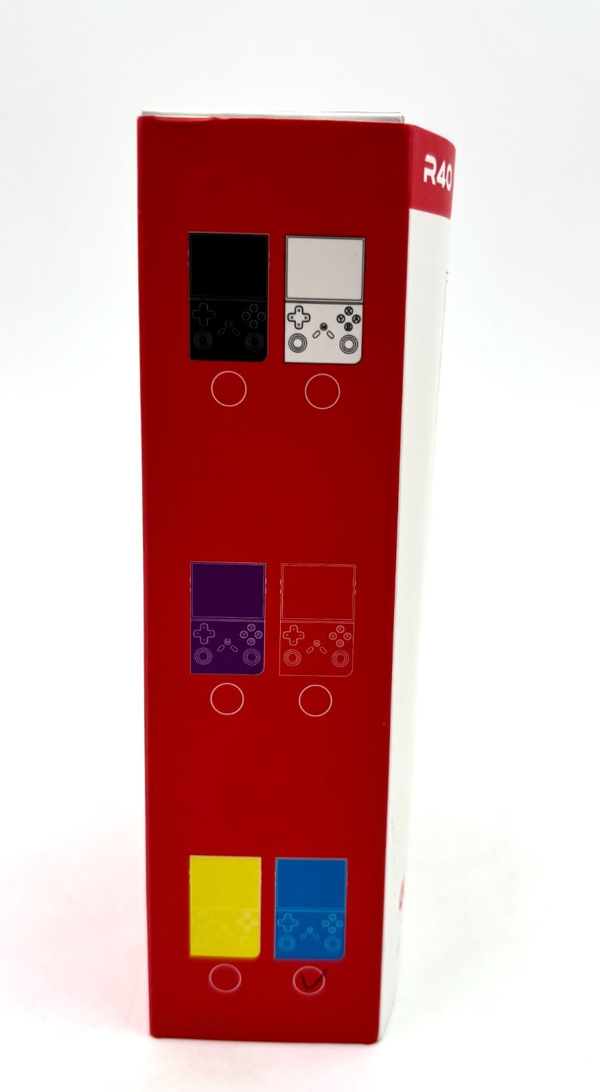 Handheld Retro Style Gaming Console w/ Built In Speaker – Blue Model R40