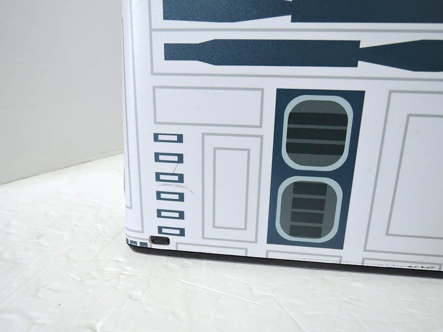 WORKING MICROSOFT XBOX 360 STAR WARS AFTERMARKET SKIN R2D2 EDITION 250GB