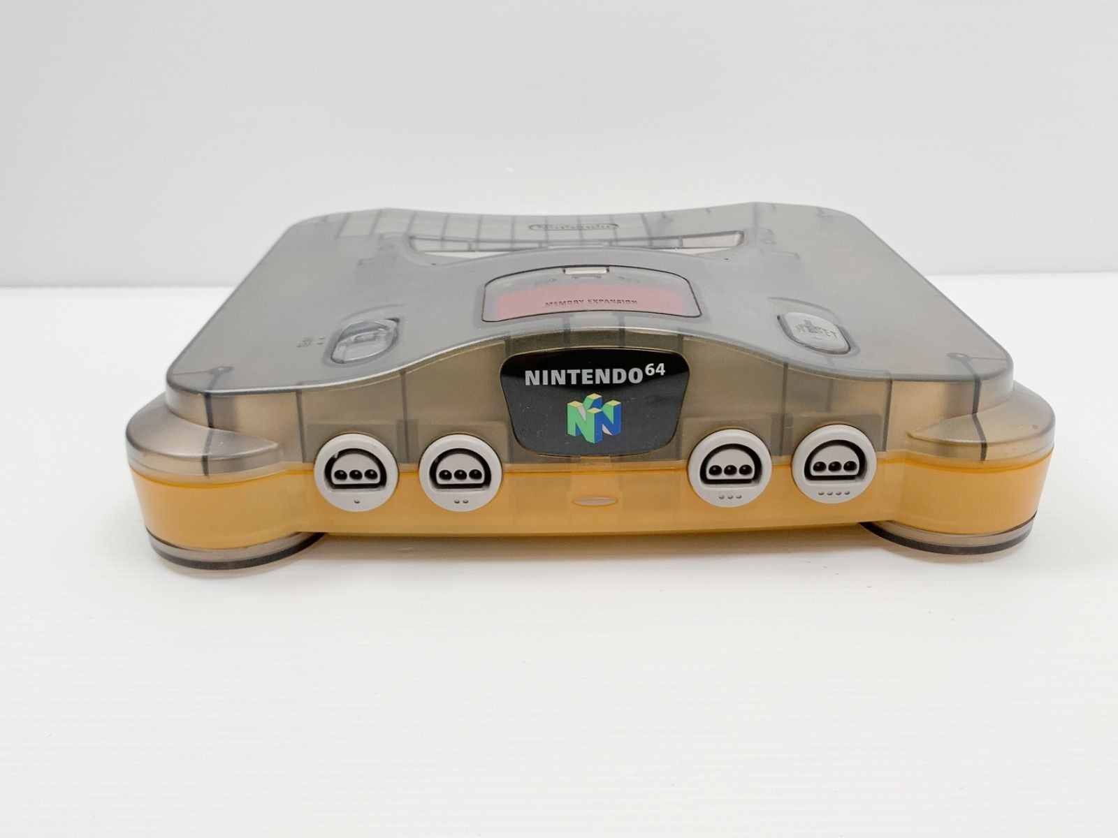 Nintendo64 Jusco Limited Clear Gray Console with Controller Tested 2511-2