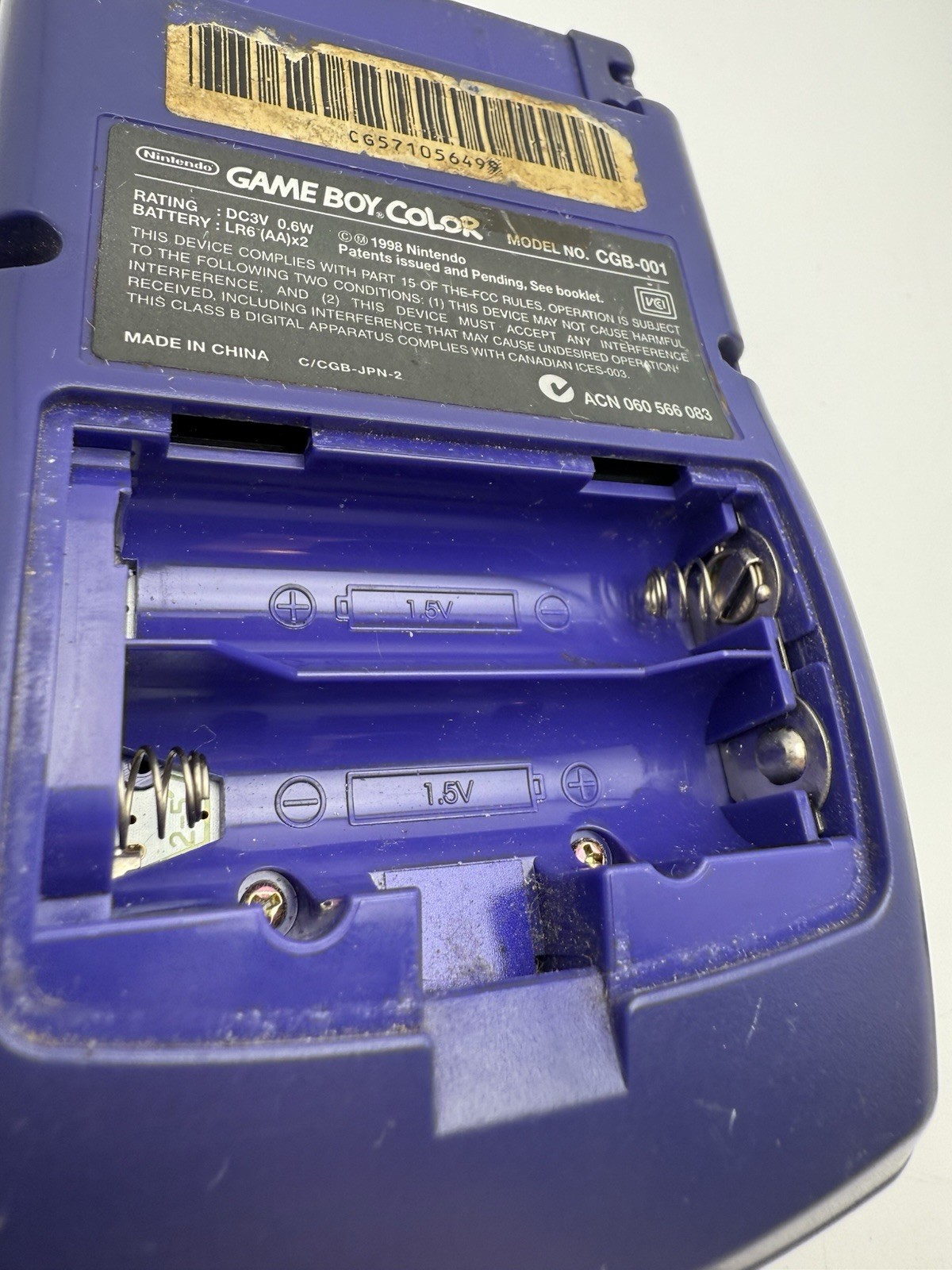 Nintendo Game Boy Color Grape (Purple) – Tested Working
