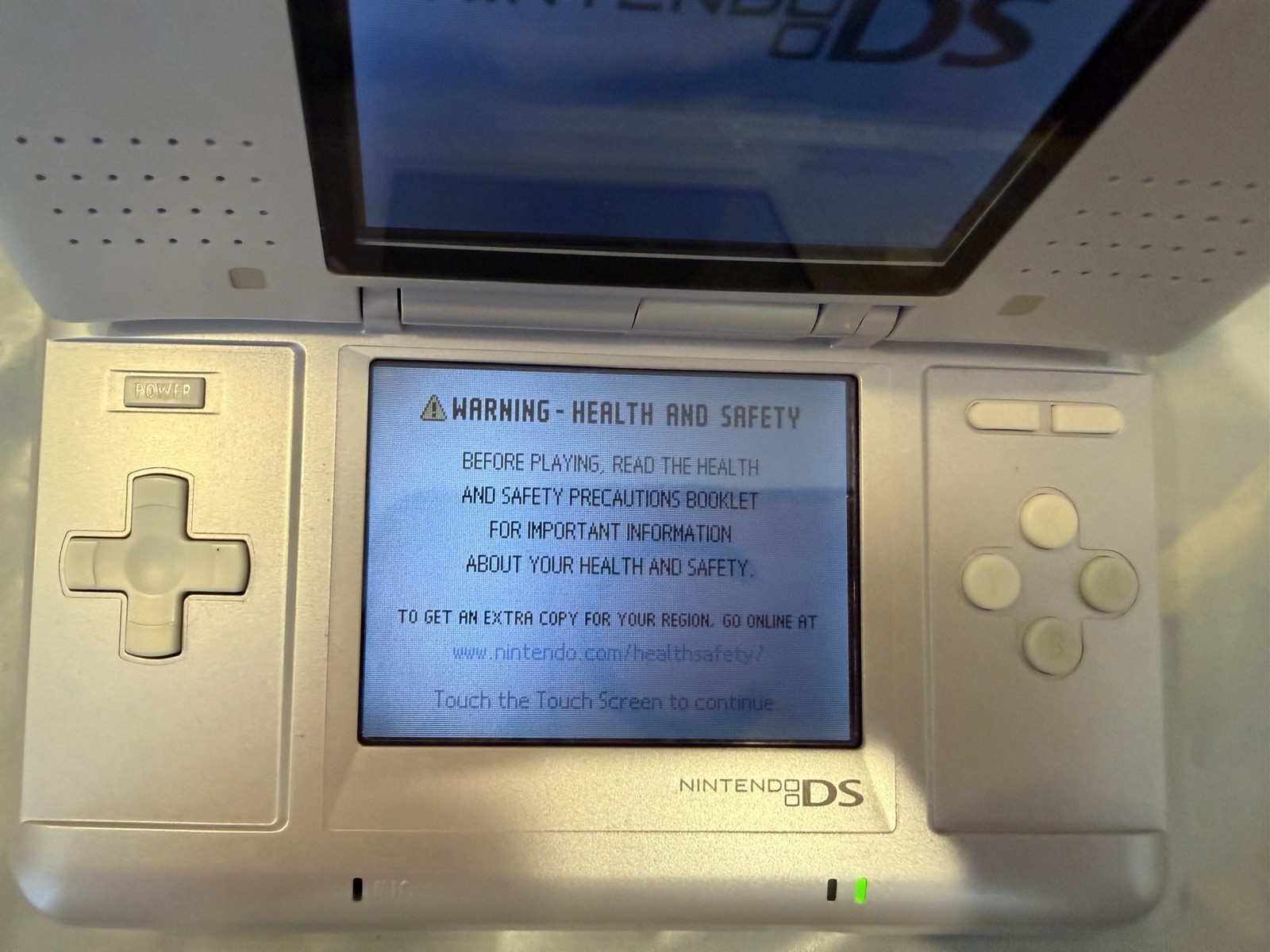 Authentic Nintendo DS Pokemon Center Mew Limited Edition System + Power Supply.