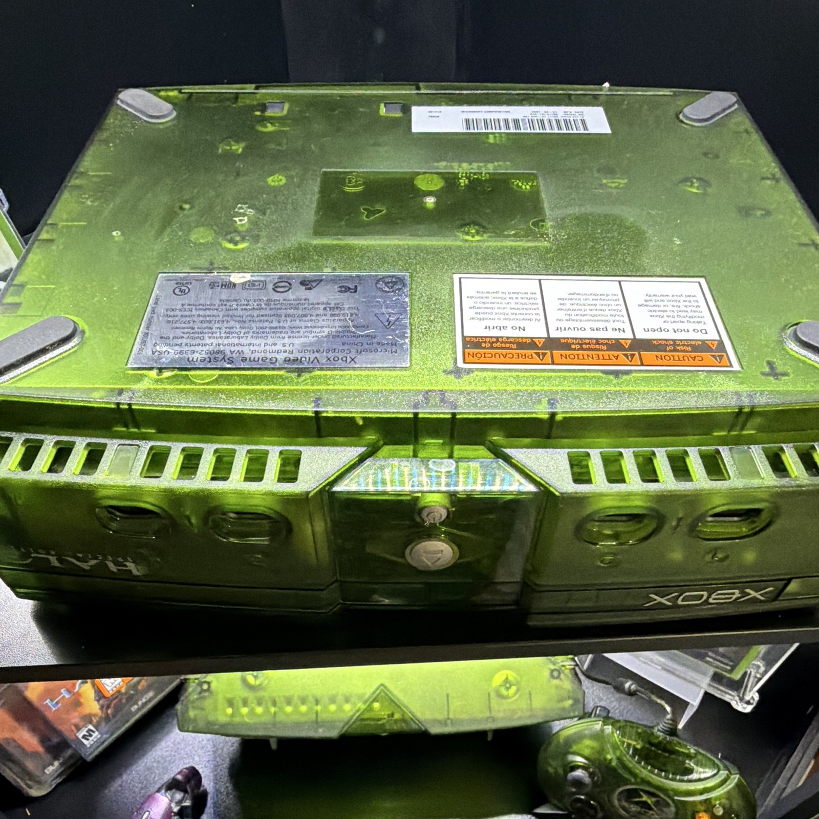 Microsoft Xbox Halo Special Edition Limited Edition Green Console w/ Controller
