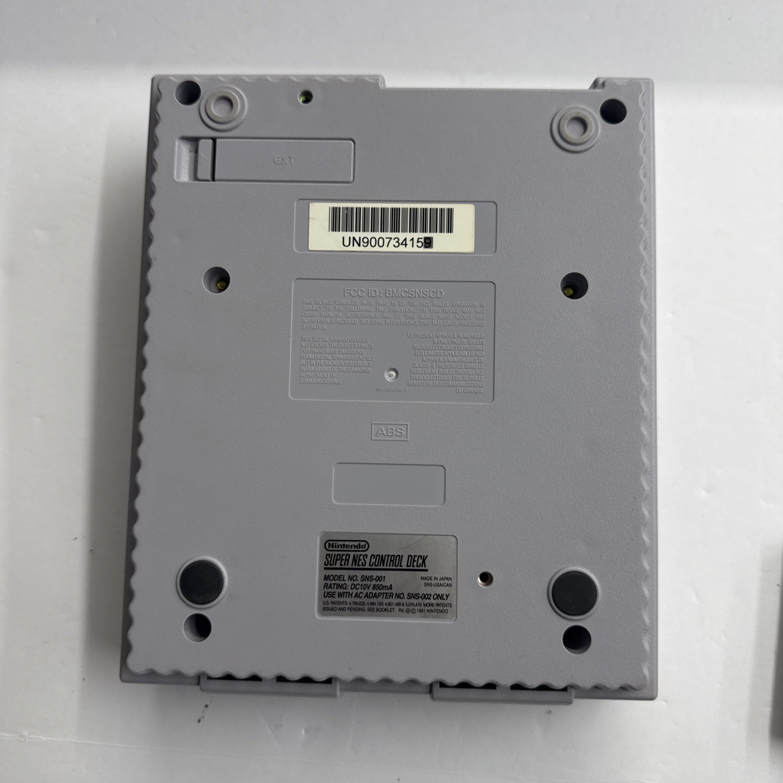 SNES – Super Nintendo Home Console – Gray W/ Cables Game Controller Tested #2906