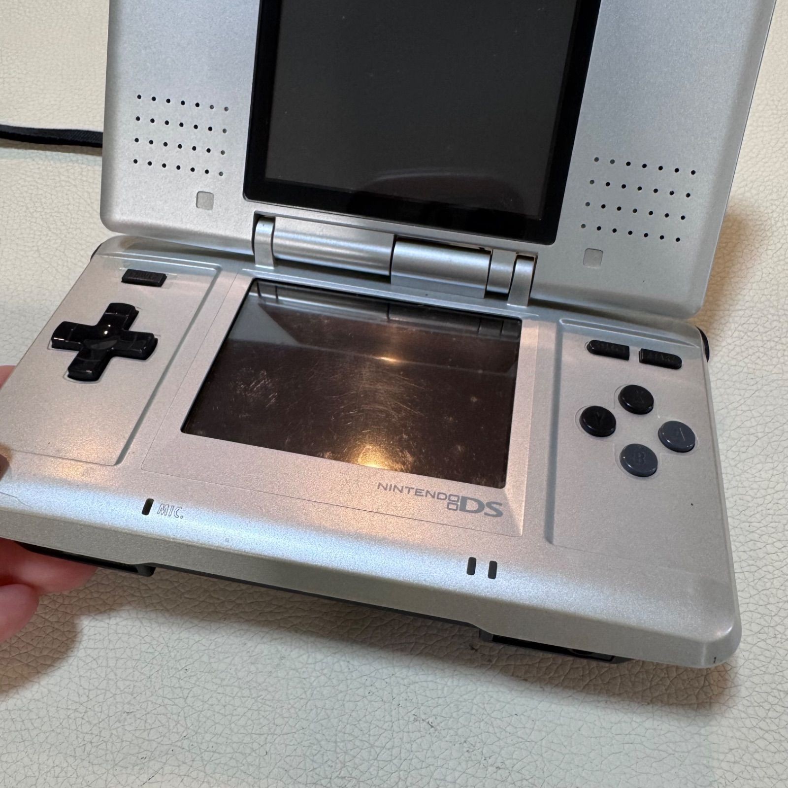 Original Nintendo DS NTR-001 Console Silver Tested Working from Japan