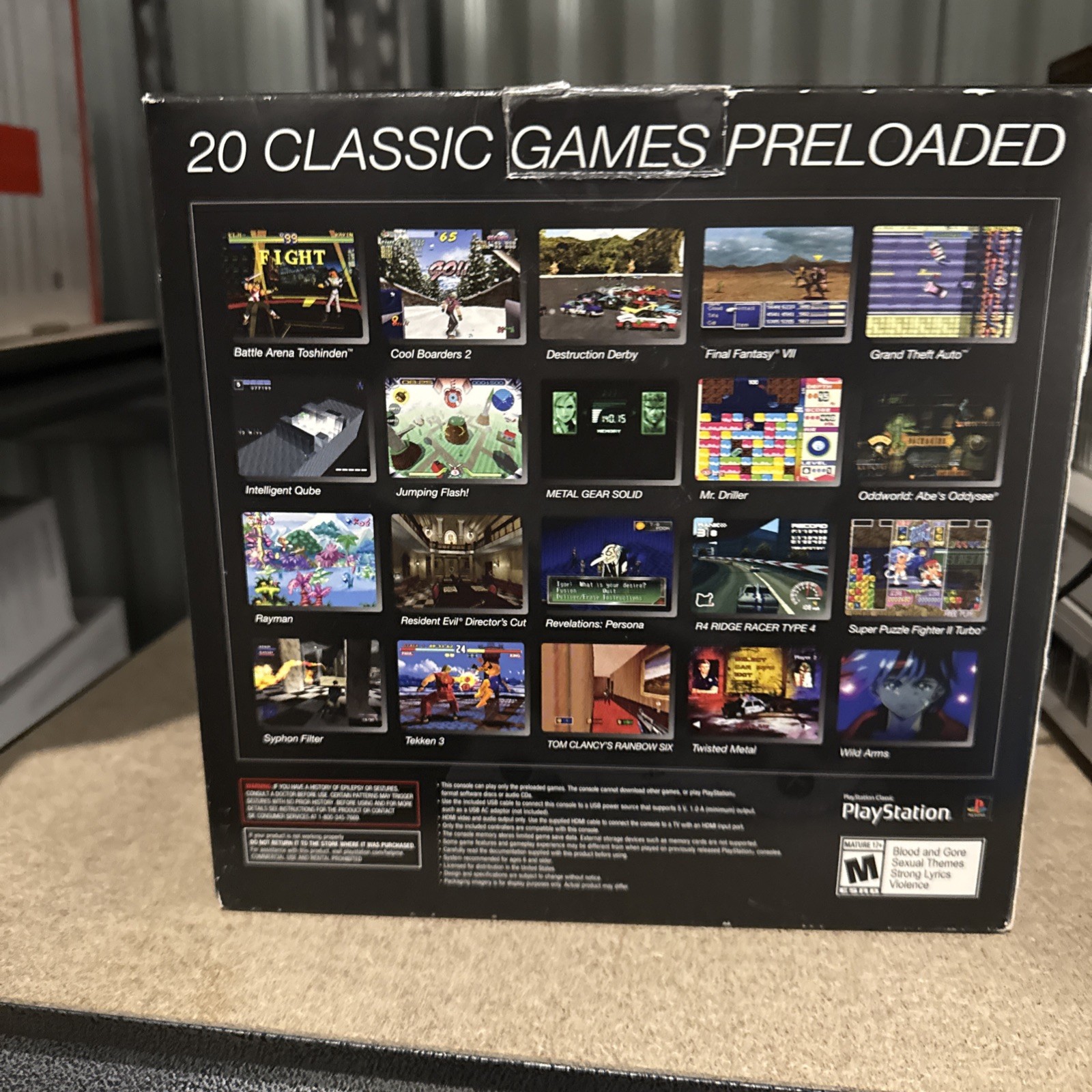 Authentic Sony PlayStation Classic Mini 2018 Edition Video Game Preloaded