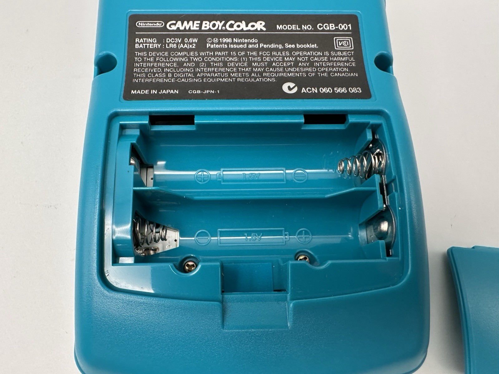 Teal Nintendo Game Boy Color Handheld Game Console – With Minty Box