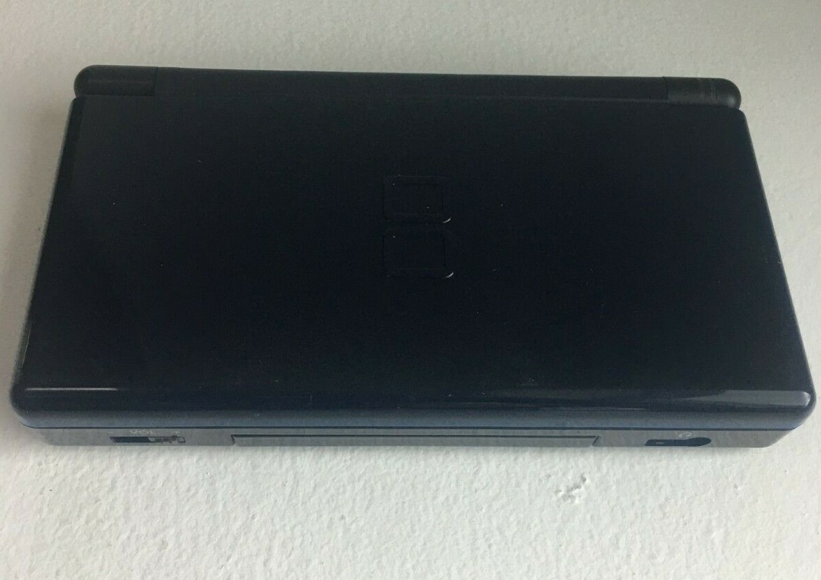 Nintendo DS Lite with AC Charger USG-001- Enamel Navy – GOOD CONDITION
