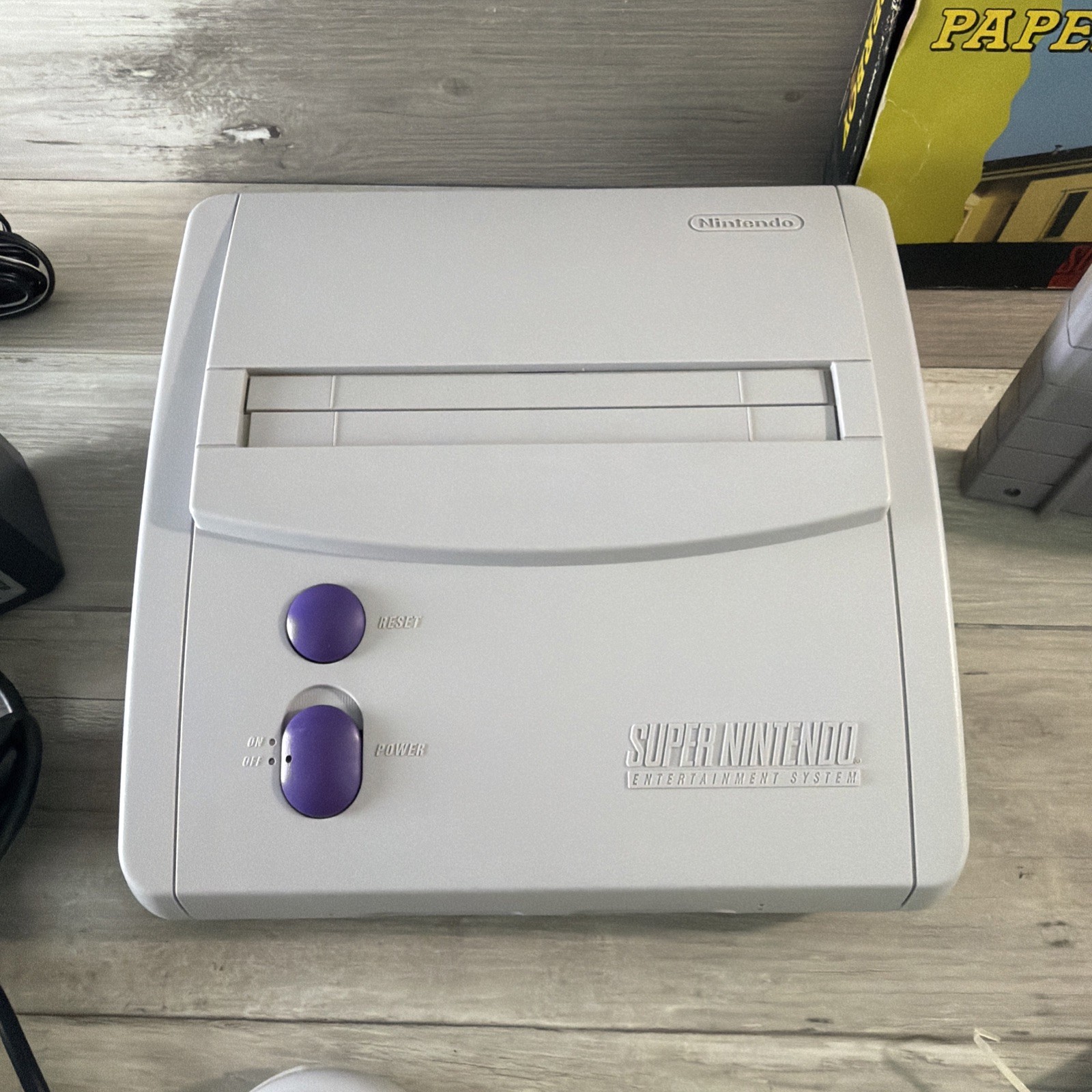 Super Nintendo SNES Mini JR Console System SNS-101-Bundle Lot- Cleaned & Tested
