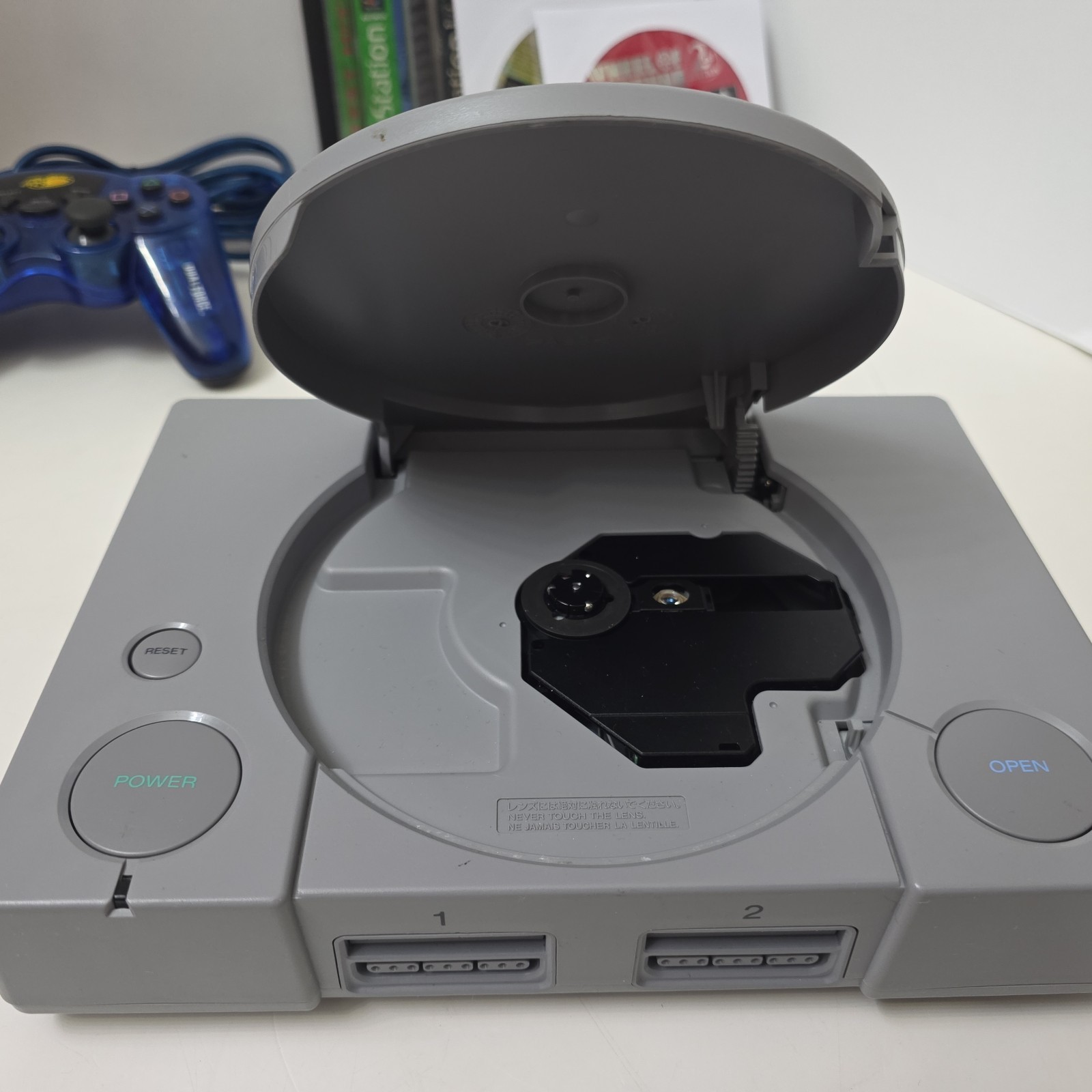 Sony Playstation 1 PS1 Console Bundle 8 Games, Remote, Power + AV Tested