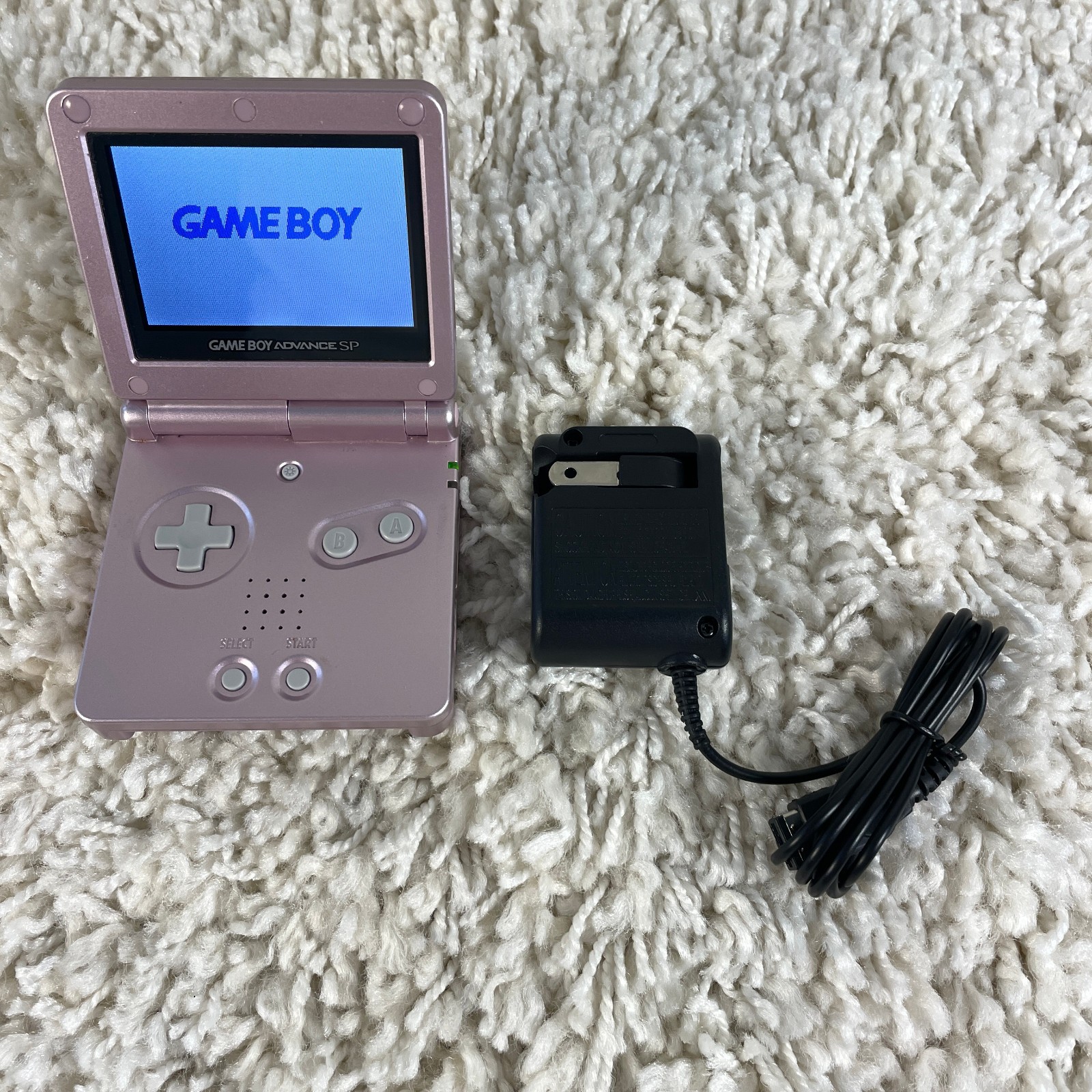 Nintendo Gameboy Advance GBA SP Handheld System Pearl Pink Model AGS-101 Tested