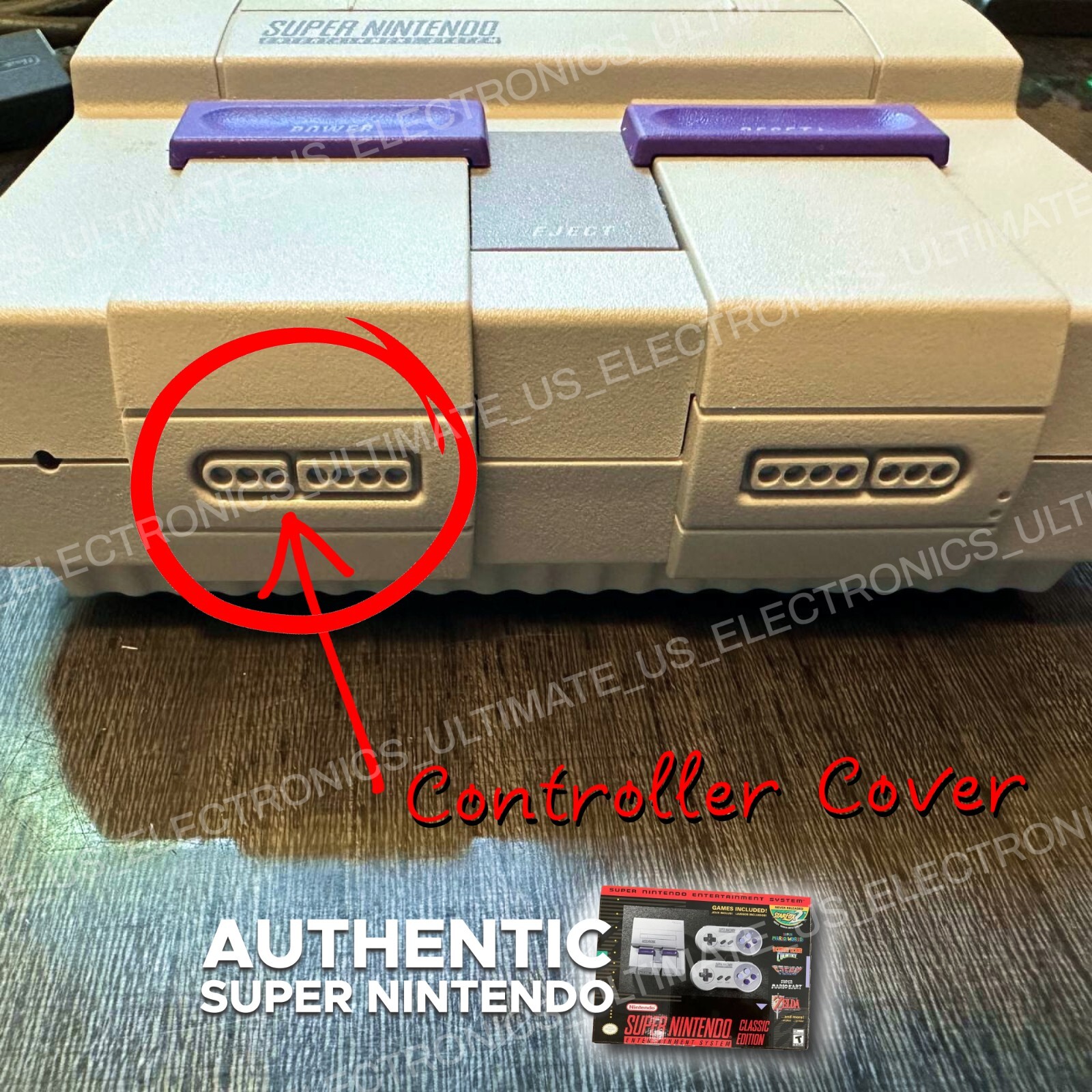 Authentic SNES Super Nintendo Classic Mini Super Entertainment System 21 Games