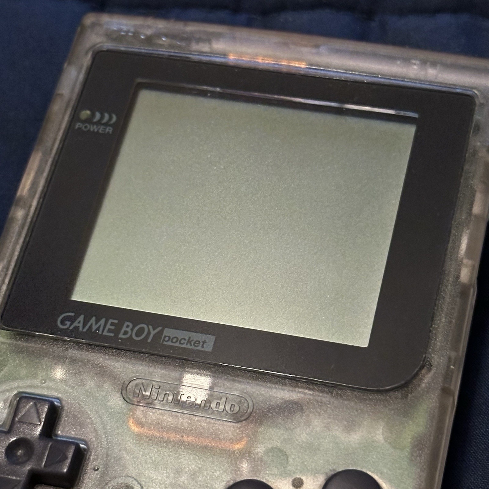 Nintendo Game Boy Pocket MGB-001 Clear Handheld System – Tested & Working
