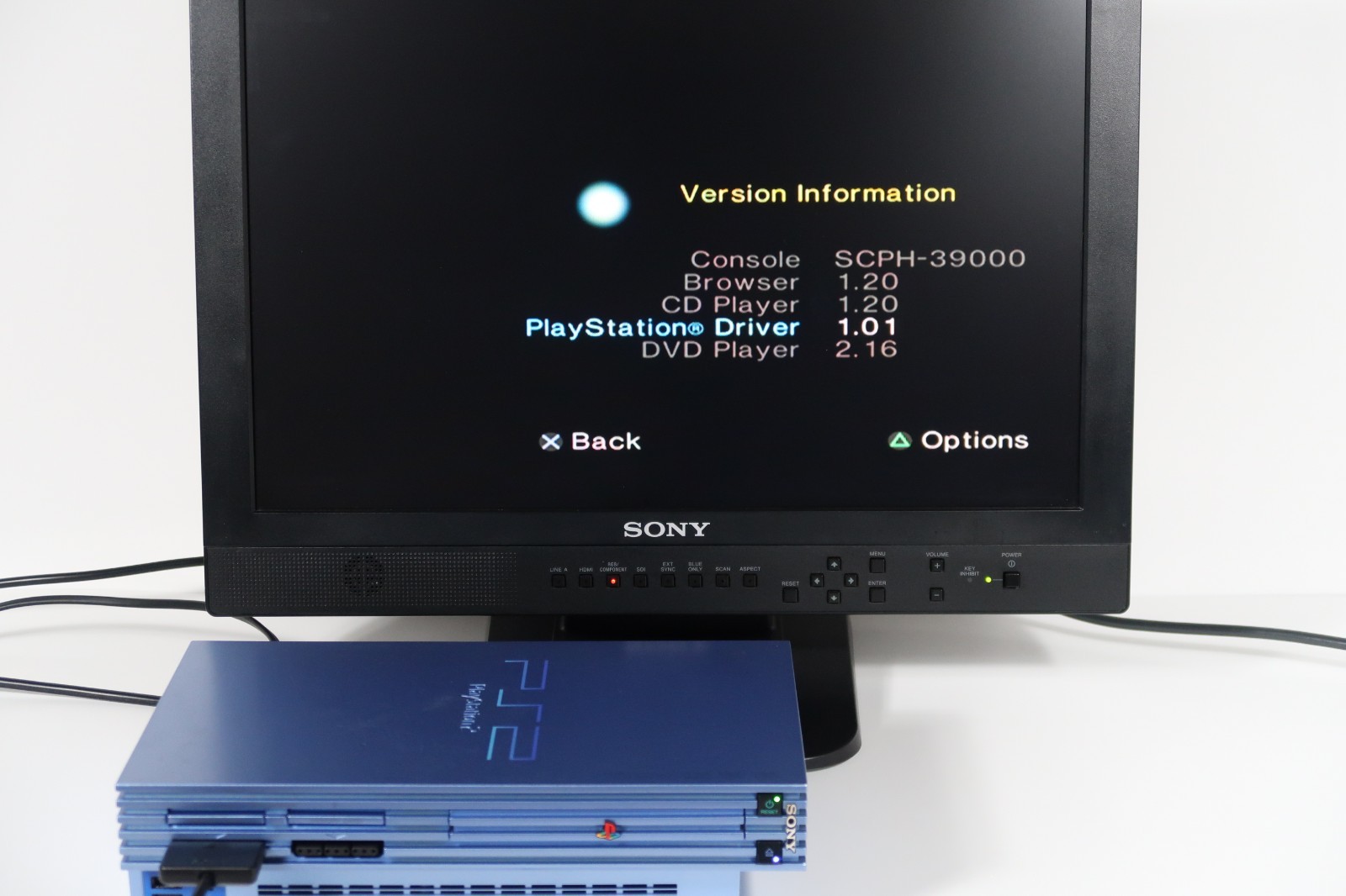 SONY Playstation 2 PS2 Console SCPH-39000 AQ AQUA Box Tested F/S Very Good