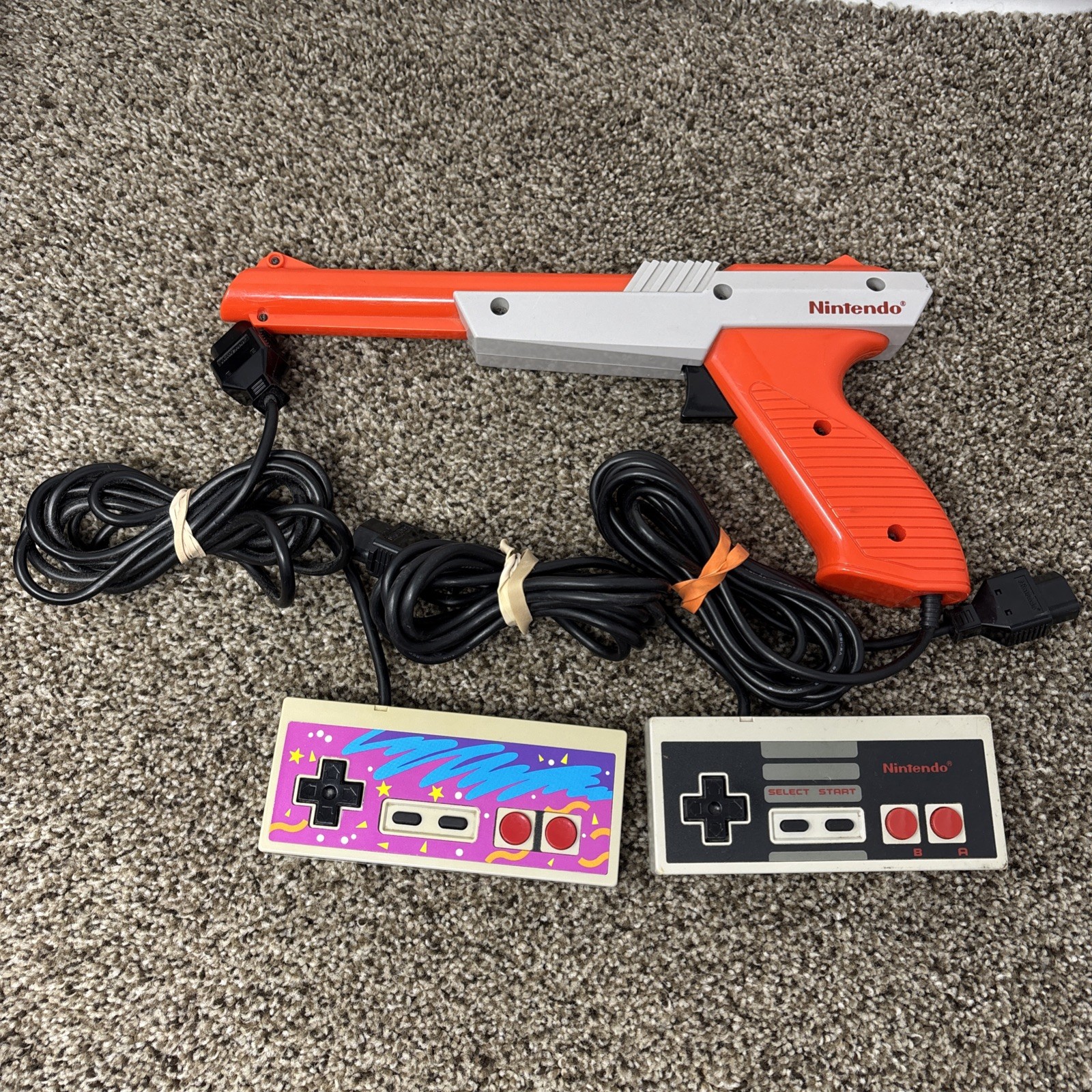 1985 Original NES Nintendo System Console + New 72 Pin Authentic Tested Bundle