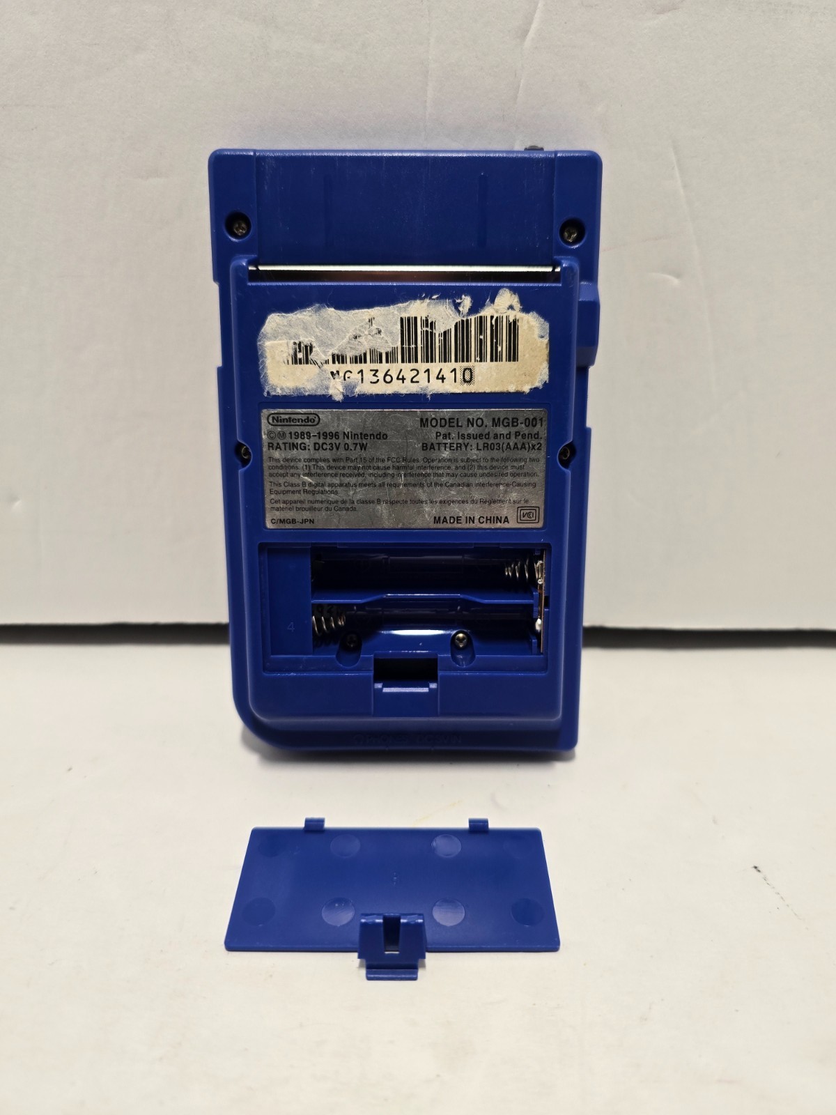 Nintendo Game Boy Pocket Blue Handheld Console System MGB-001