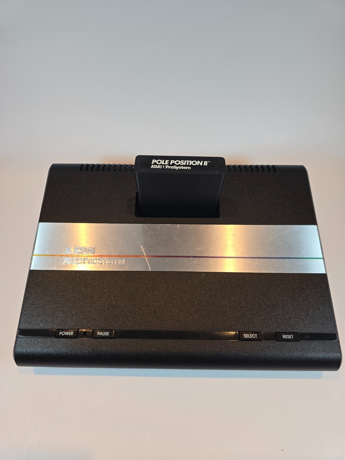 Atari 7800 Console w/Pole Position II, 2 Controls, PSU, RF Cable A1 75 5865371