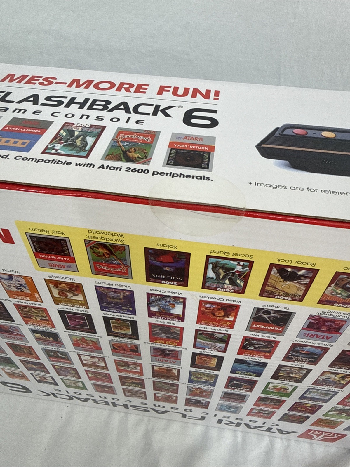 Atari Flashback 6 Classic Game Console 100 Built-In Games with Wireless Controls
