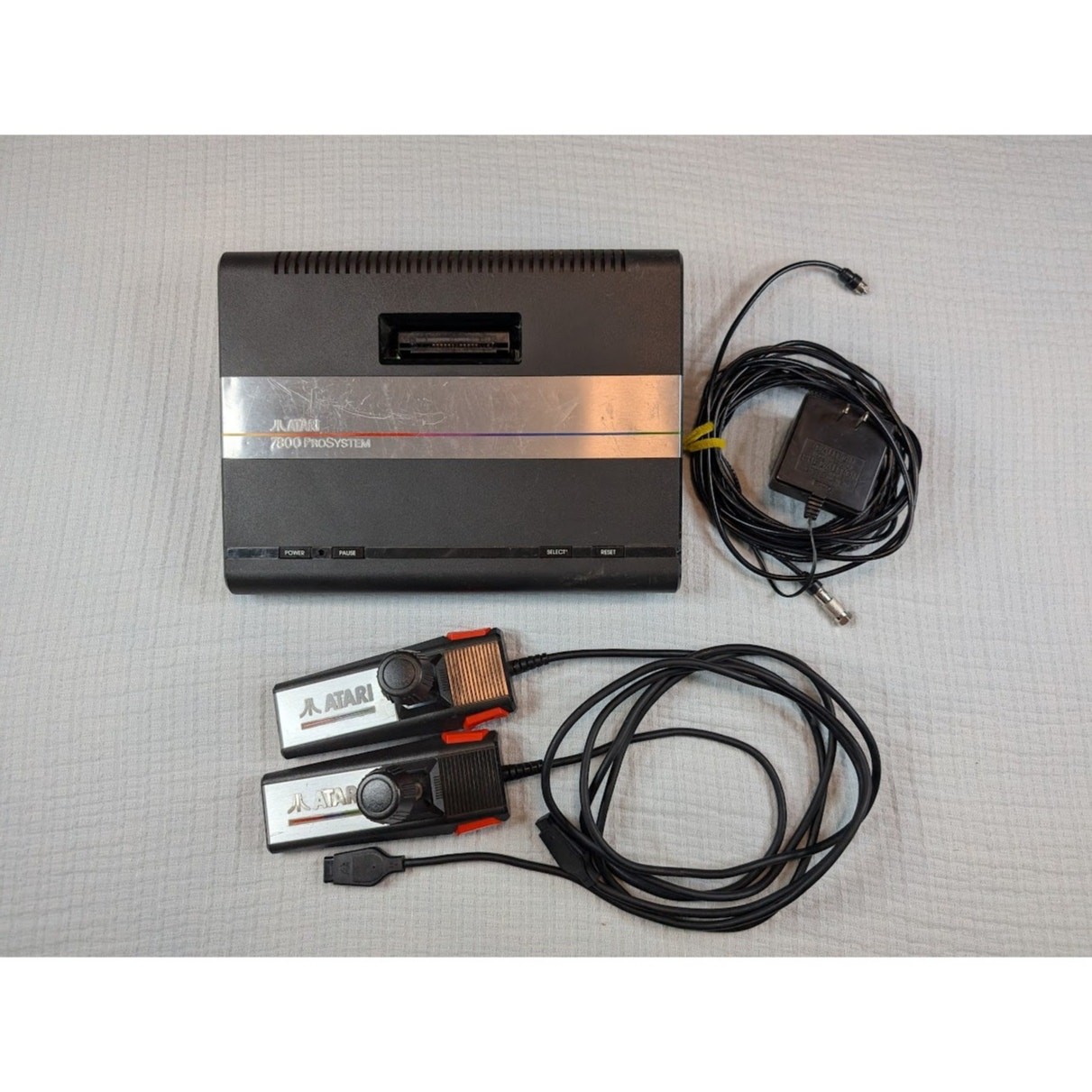 Atari 7800 Pro System Bundle w/ 2 Controllers and 1 Game – Tested and Working