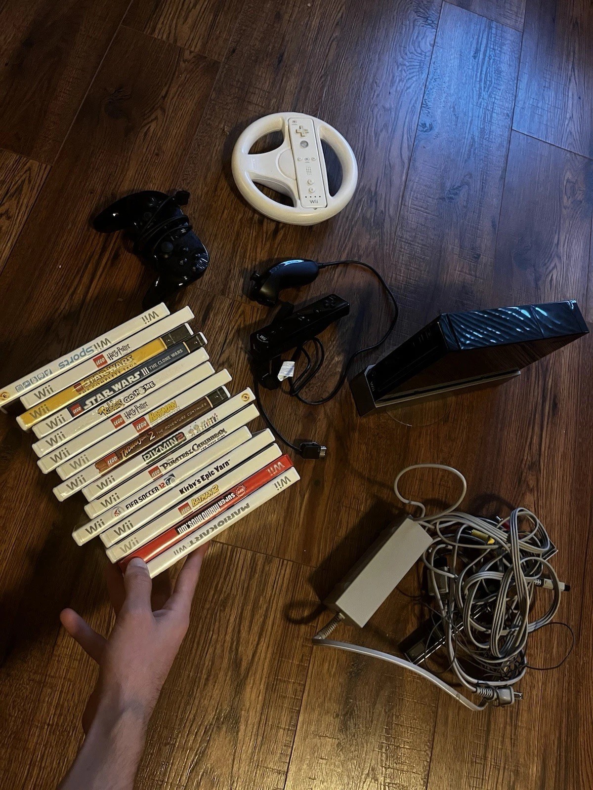 Tested Nintendo Wii Bundle + 15 CIB Games Mario Kart Wii Sports 3 Remotes