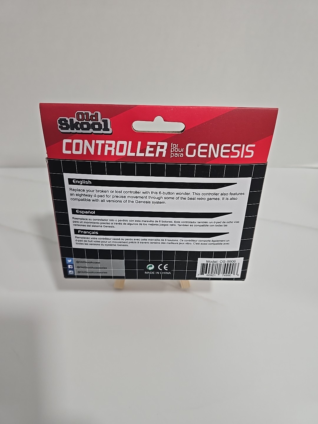 Sega Genesis II Console Model 1631 + 2 Controllers & 6-Pak Game Cartridge TESTED
