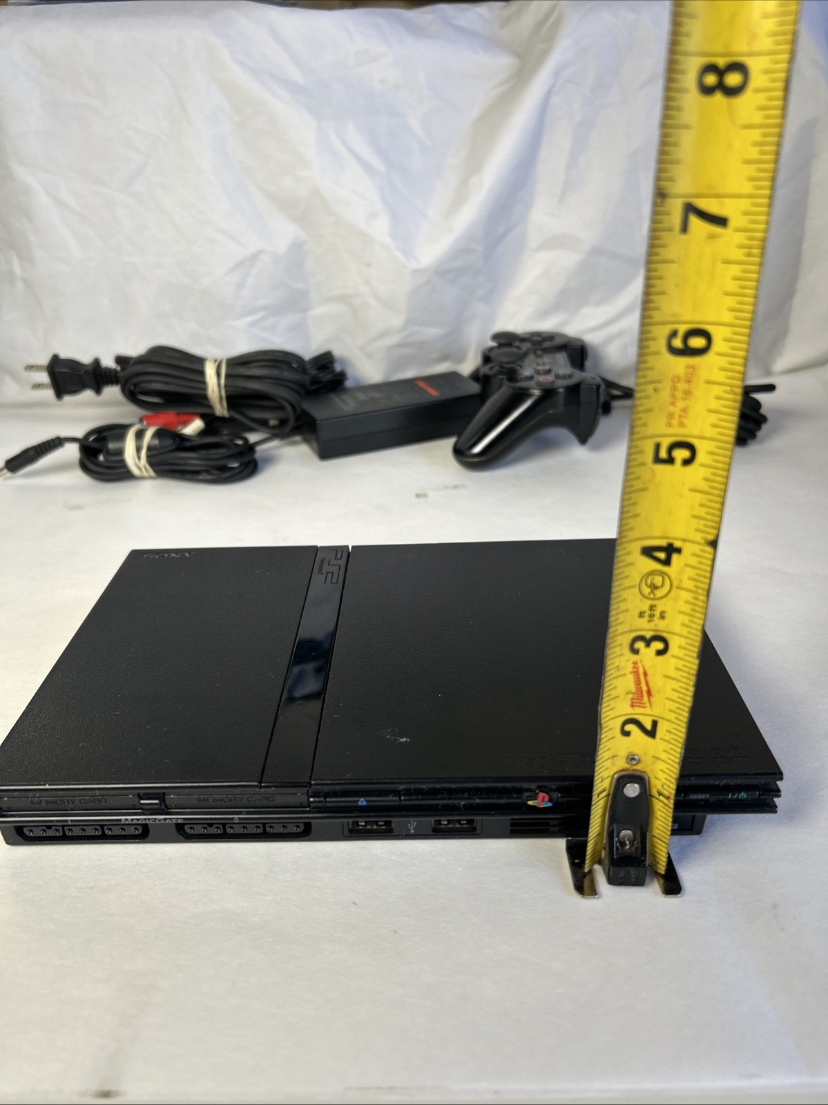 Sony playstation 2 PS2 Slim SCPH-75001 B Complete Console Bundle All OEM