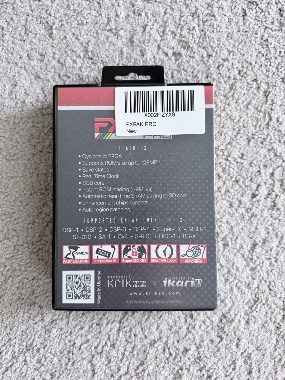 SD2SNES FXPak Pro Cartridge + 64GB SD Card Region Free Pre-Configured