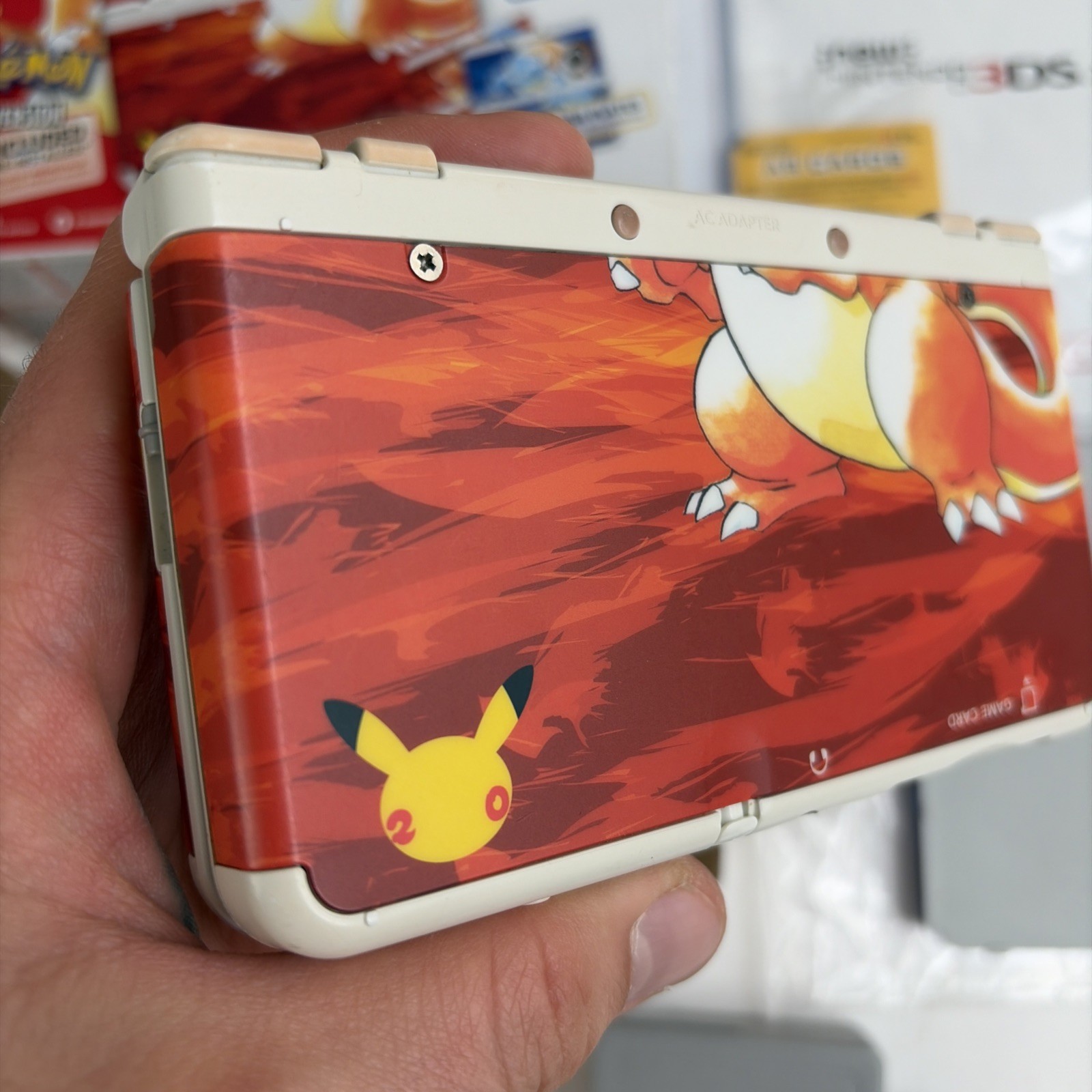 New Nintendo 3DS Pokemon 20th Anniversary Edition System Manual CIB plates